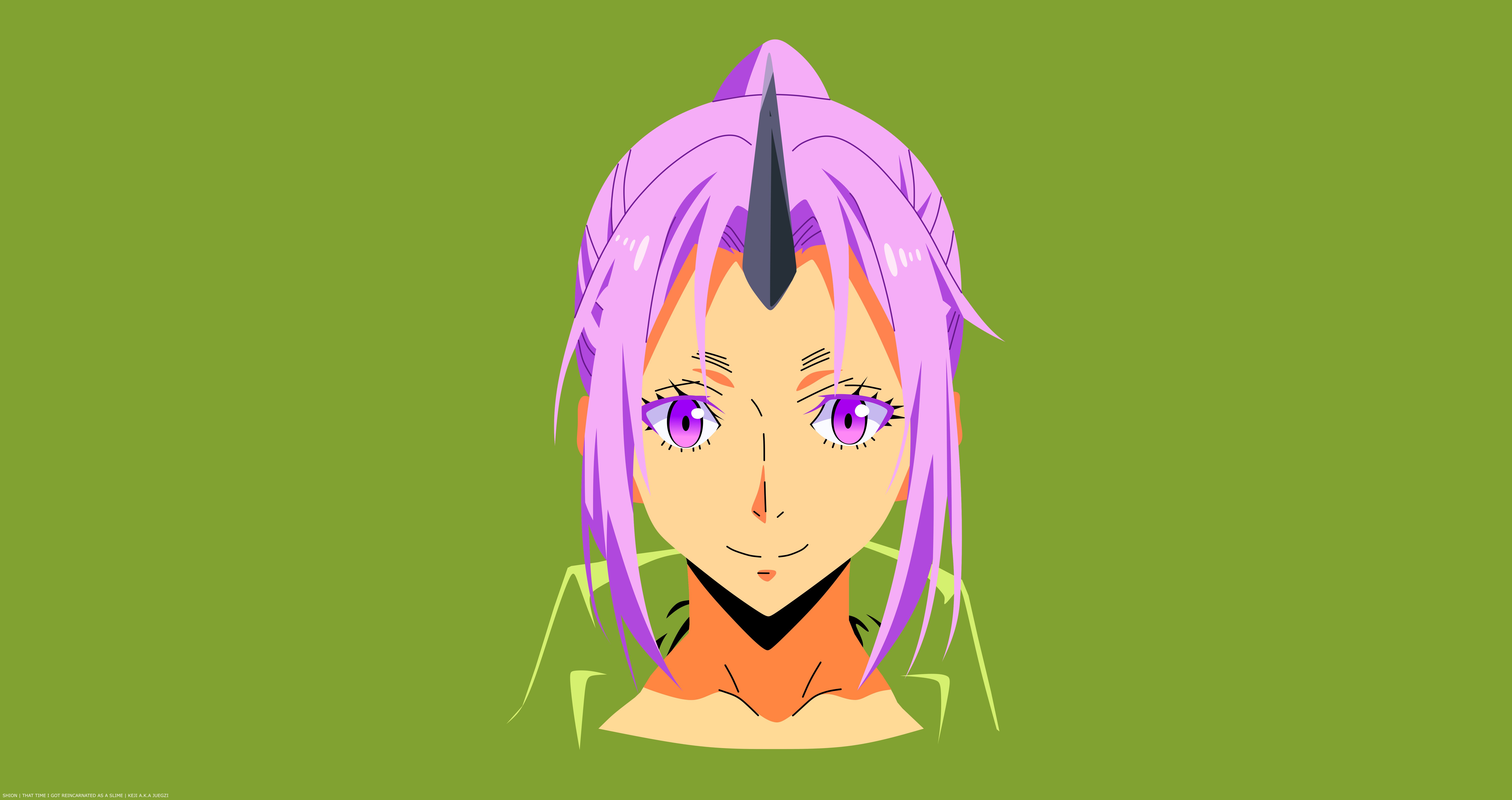 Free download wallpaper Anime, Face, Minimalist, That Time I Got Reincarnated As A Slime, Shion (That Time I Got Reincarnated As A Slime) on your PC desktop