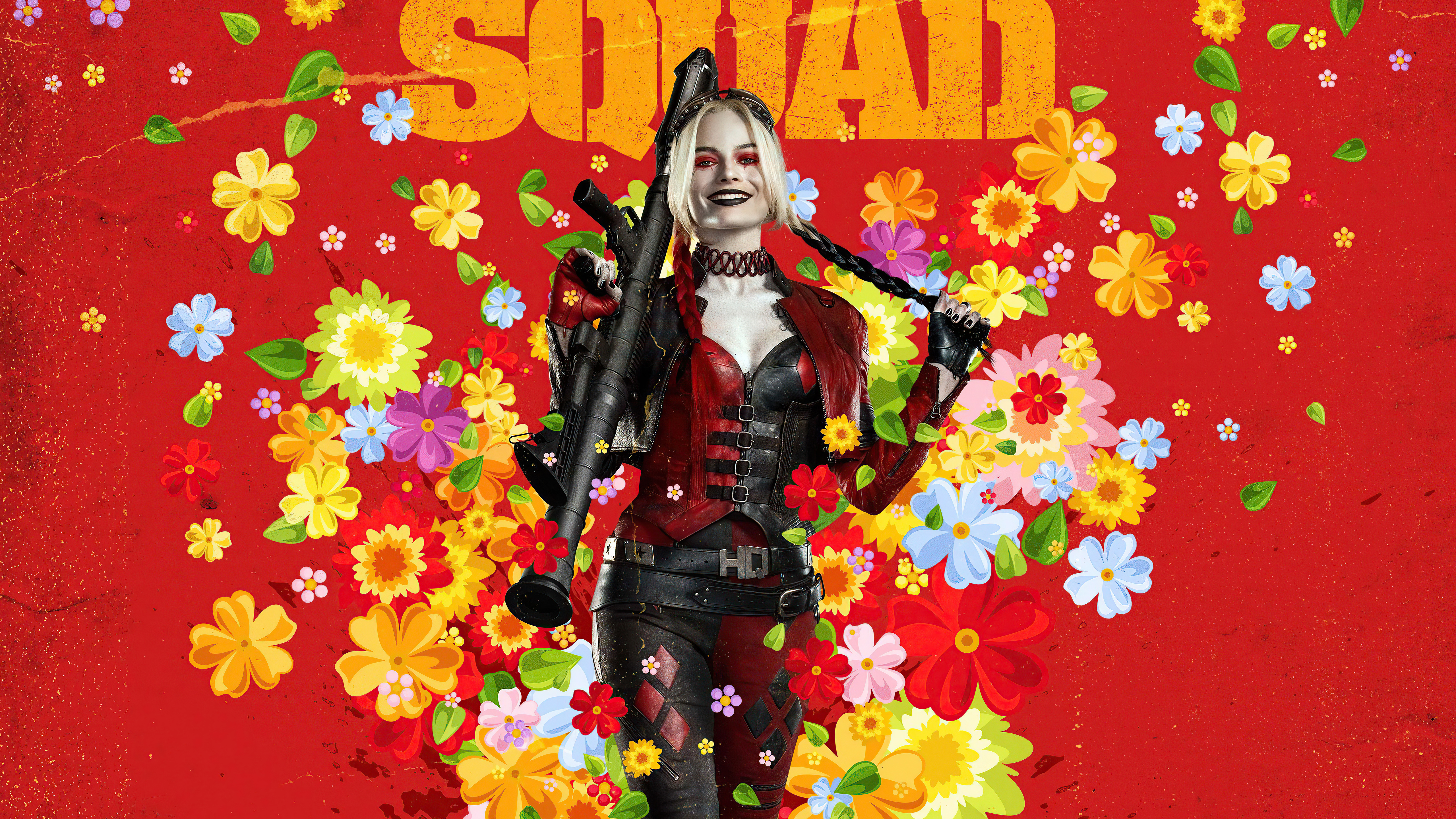 the suicide squad, harleen quinzel, movie, harley quinn, margot robbie, two toned hair, suicide squad