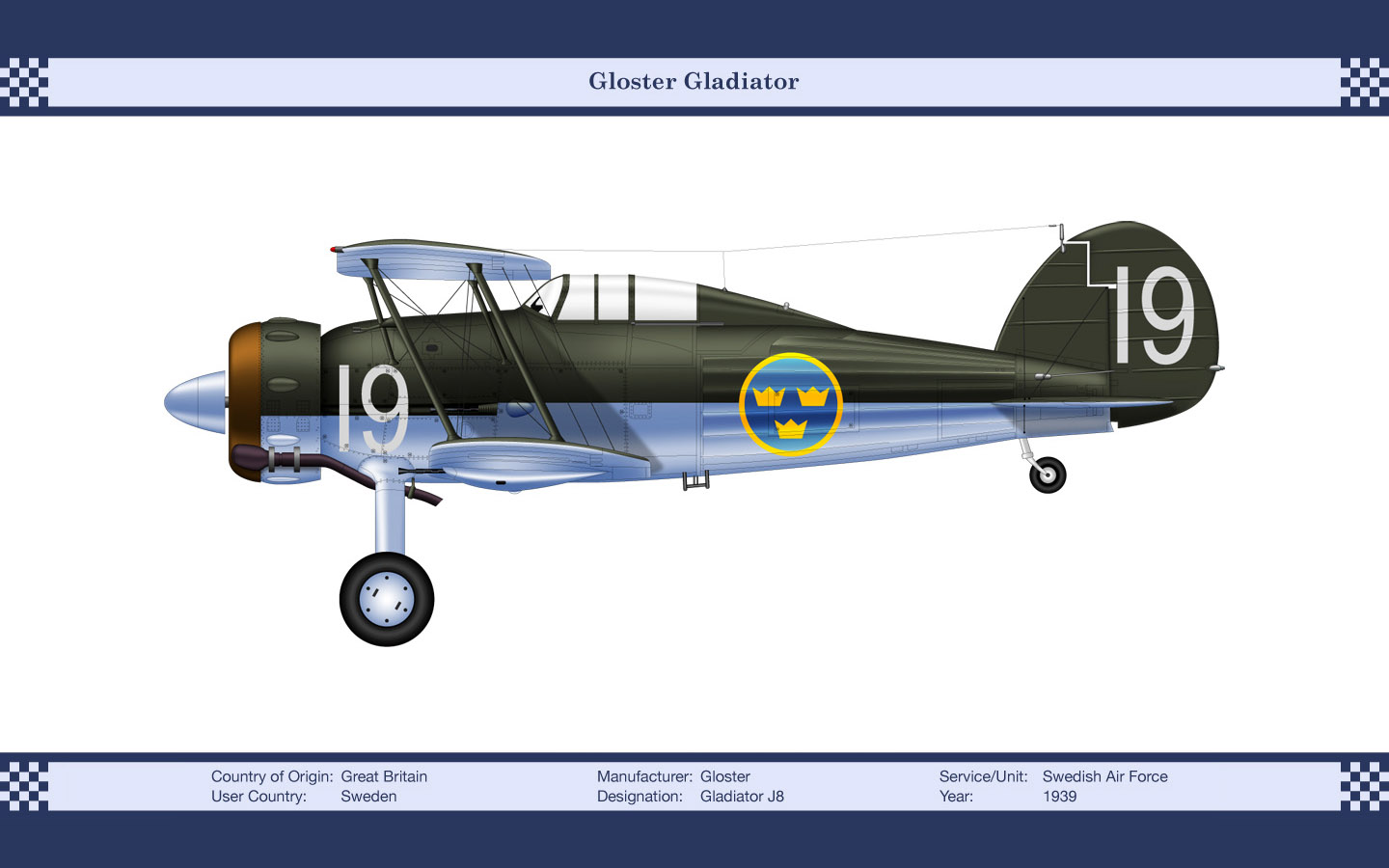 Laden Sie Gloster Gladiator HD-Desktop-Hintergründe herunter