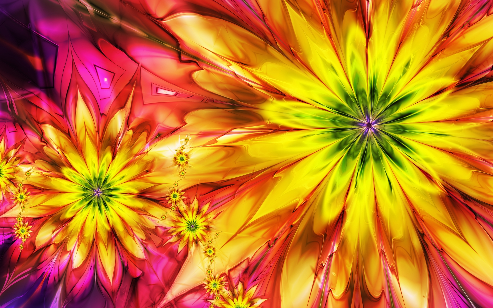 Download mobile wallpaper Abstract, Flower, Colors, Colorful, Painting, Artistic for free.