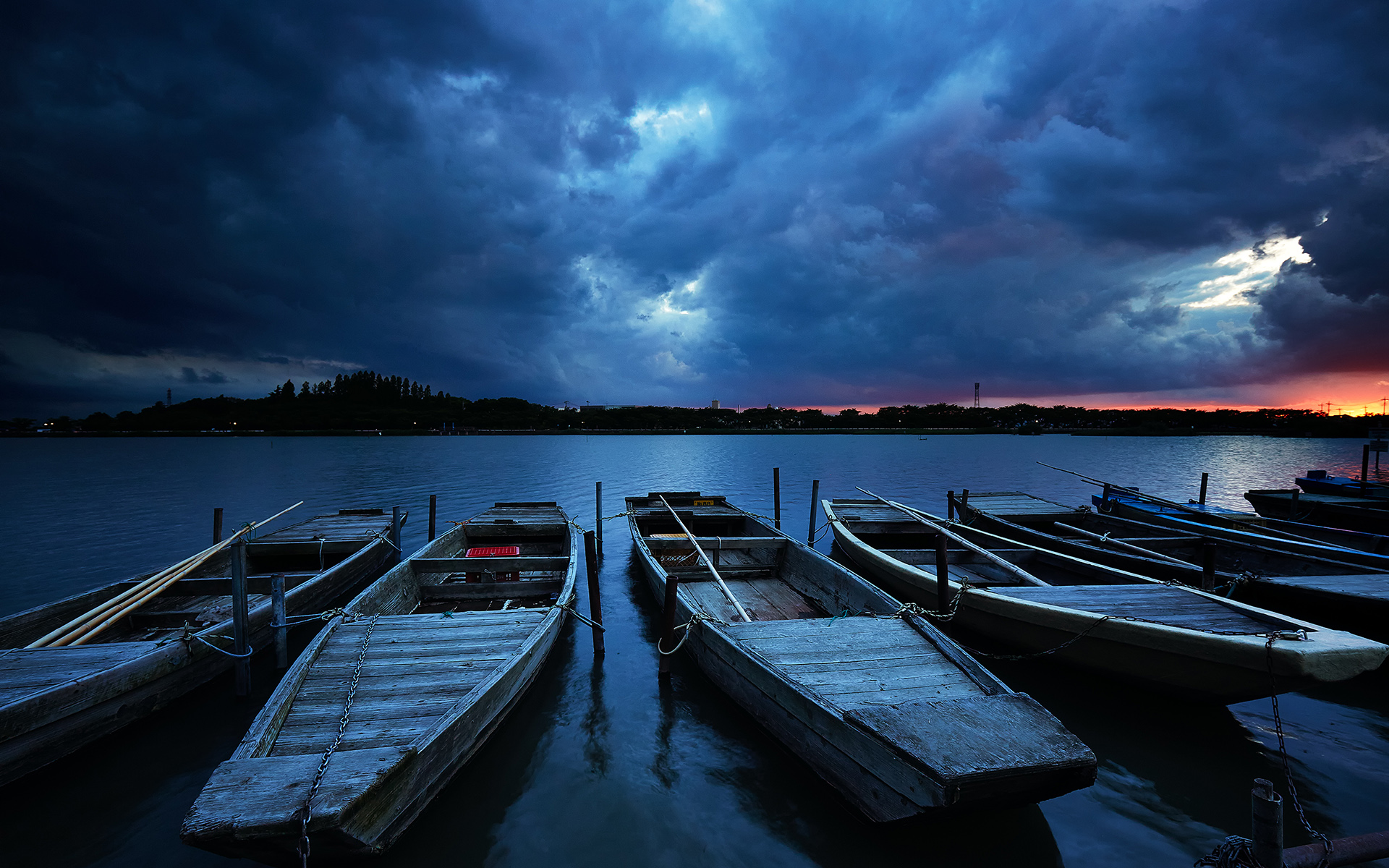 Descarga gratis la imagen Cielo, Lago, Barco, Nube, Vehículos en el escritorio de tu PC