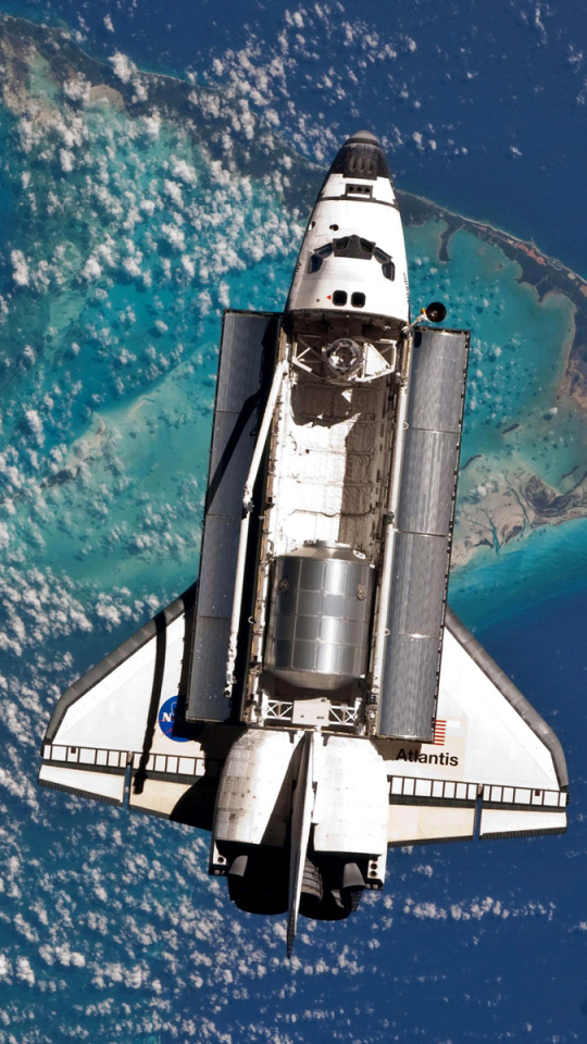 Download mobile wallpaper Vehicles, Nasa, From Space, Space Shuttle Atlantis, Space Shuttle, Space Shuttles for free.