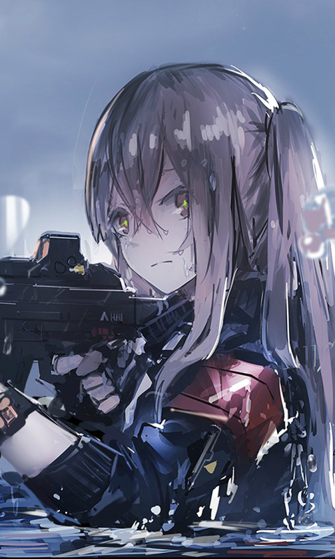 Download mobile wallpaper Water, Video Game, Gun, Girls Frontline, Ump45 (Girls Frontline) for free.