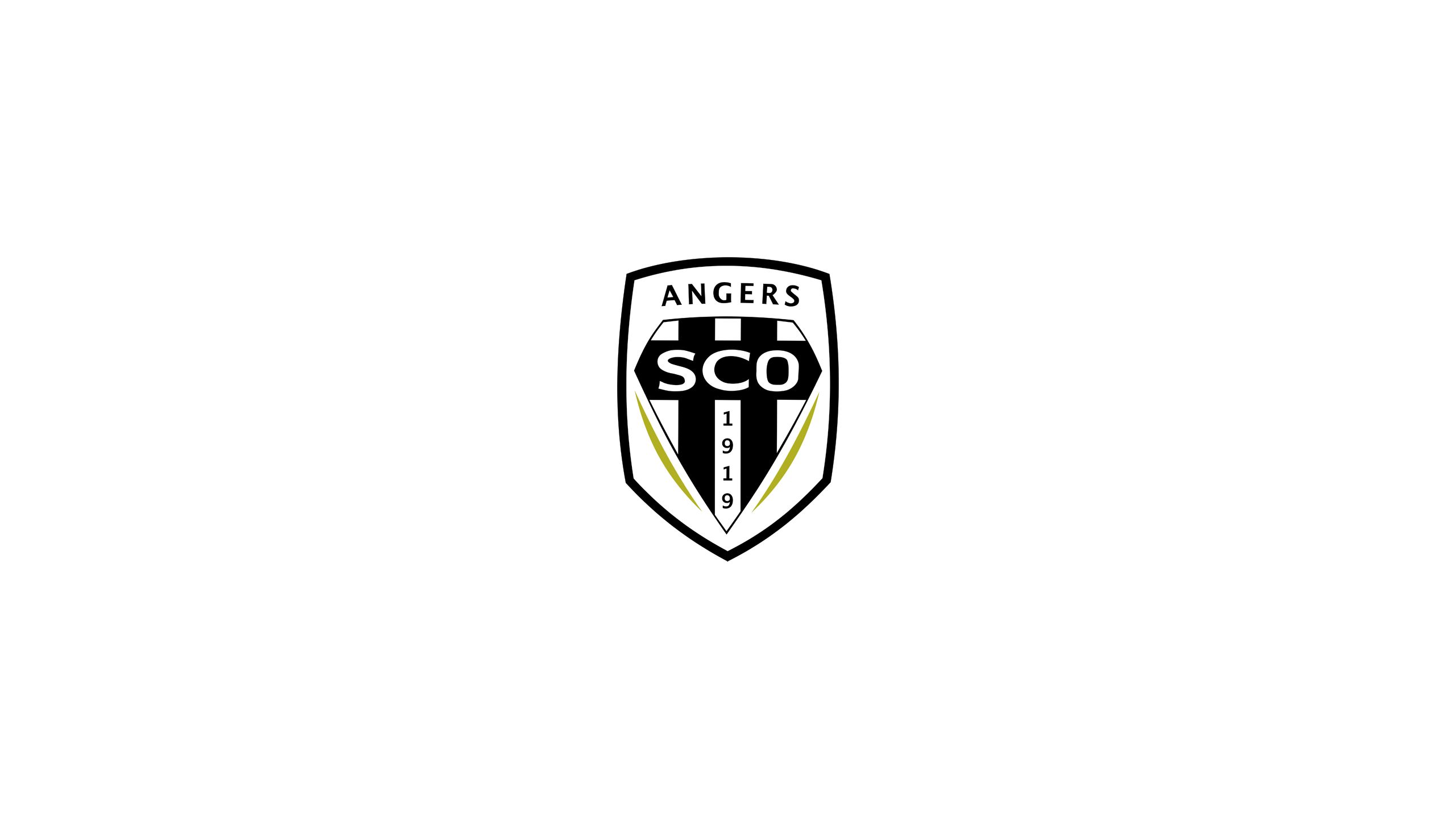 Download mobile wallpaper Sports, Logo, Emblem, Soccer, Angers Sco for free.