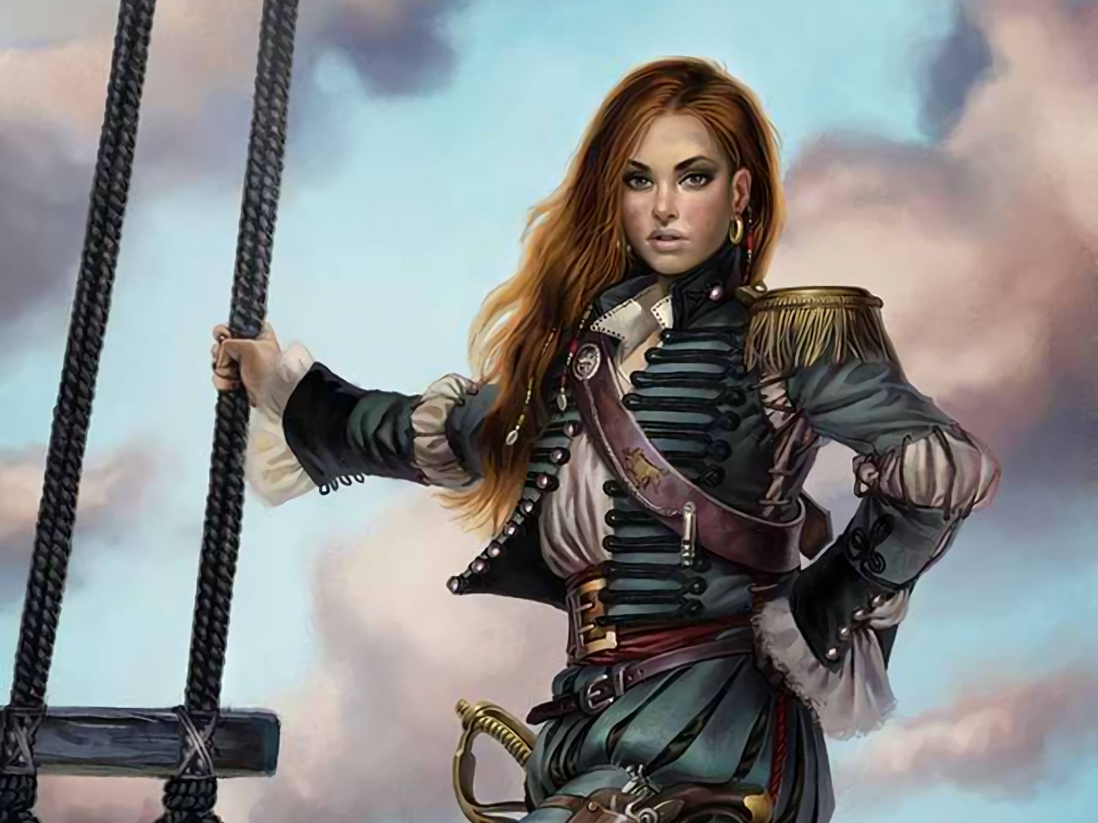 PCデスクトップにファンタジー, 海賊, 女戦士画像を無料でダウンロード
