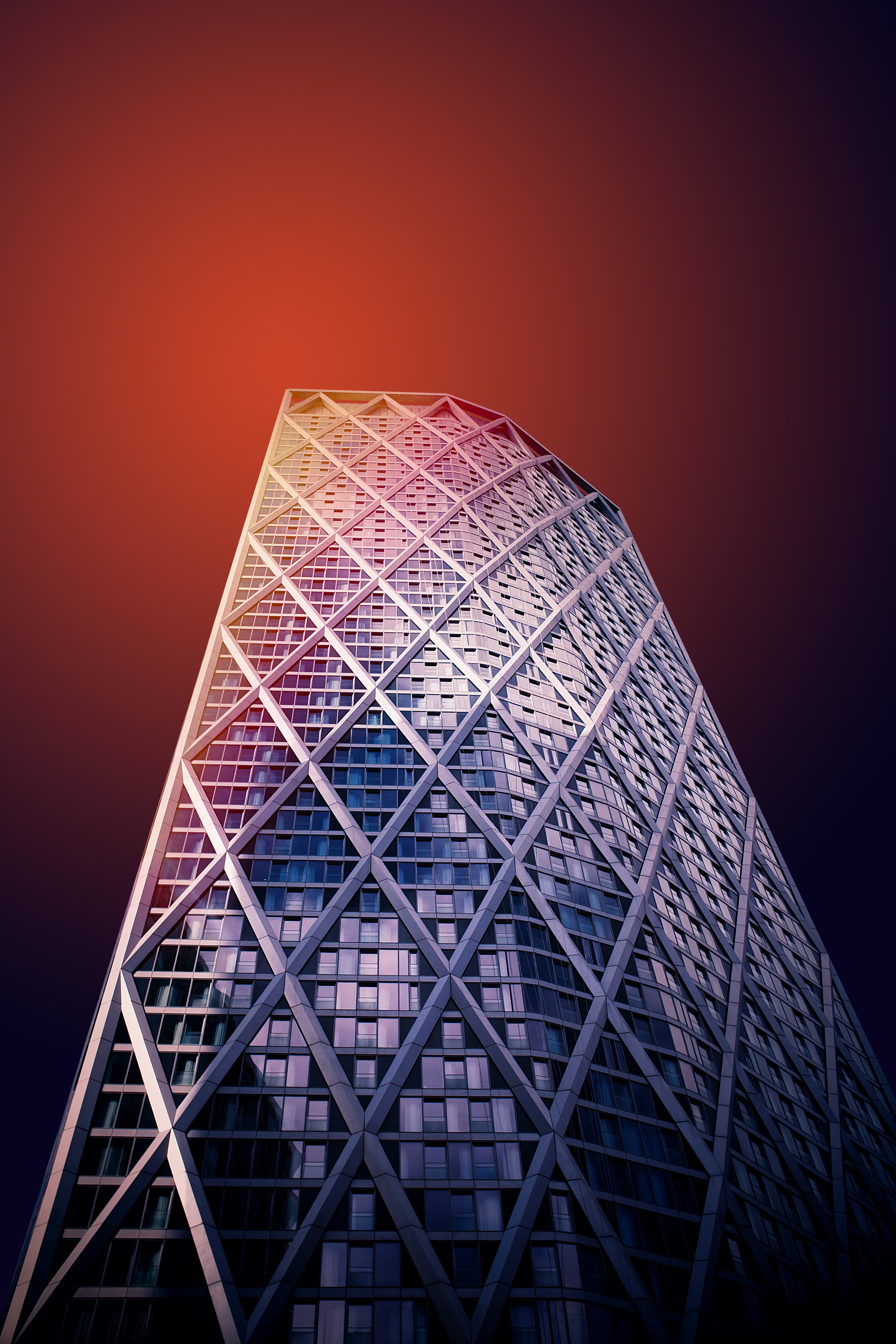 Download mobile wallpaper Architecture, Tower, Building, Skyscraper, Minimalism for free.
