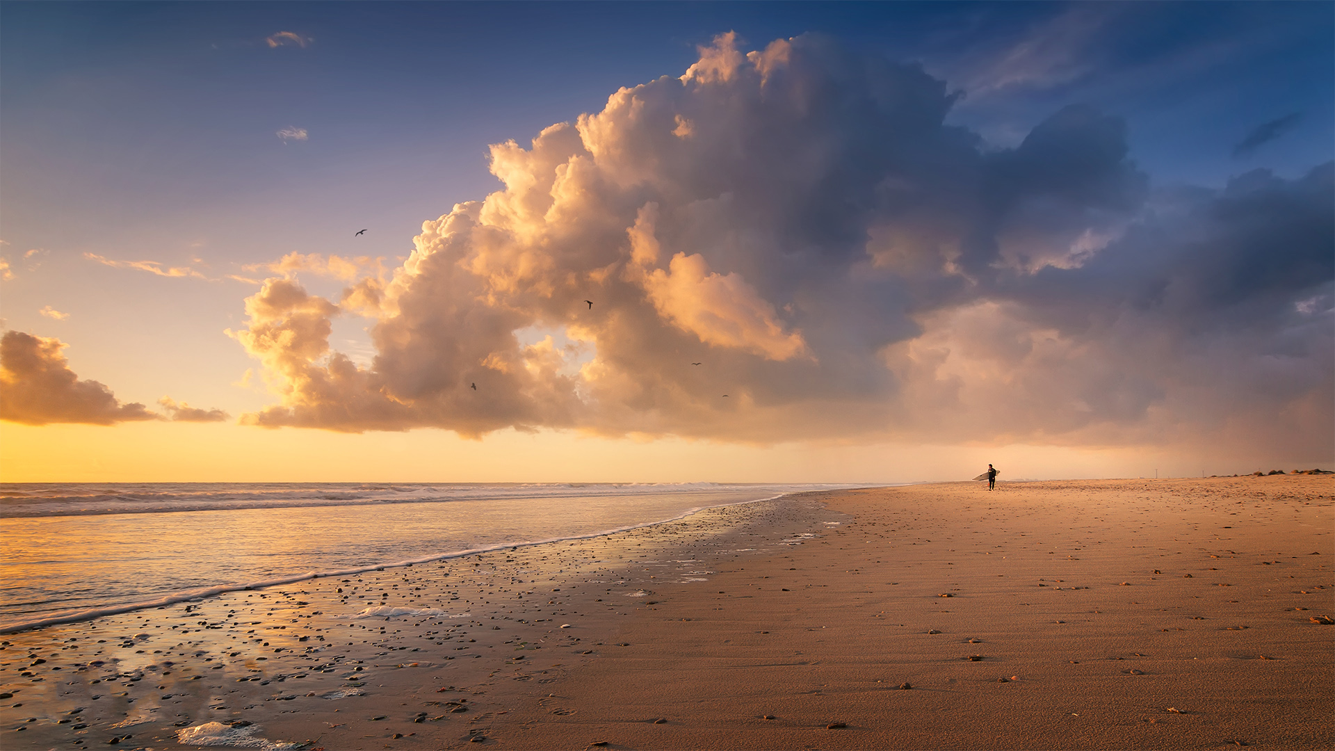Download mobile wallpaper Sea, Beach, Horizon, Ocean, Earth, Cloud, Photography for free.