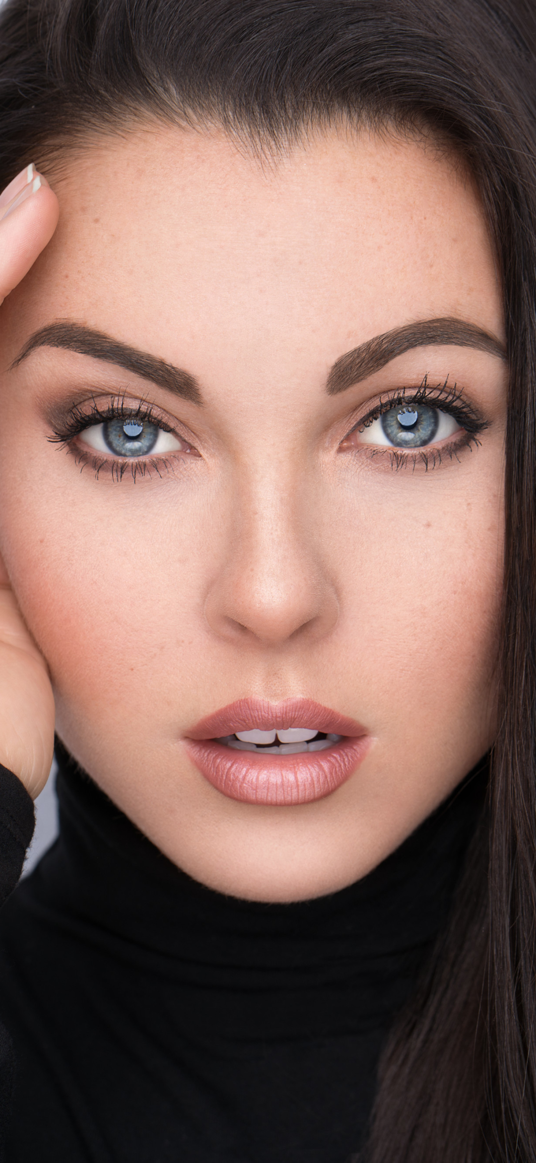 Download mobile wallpaper Face, Model, Women, Blue Eyes for free.