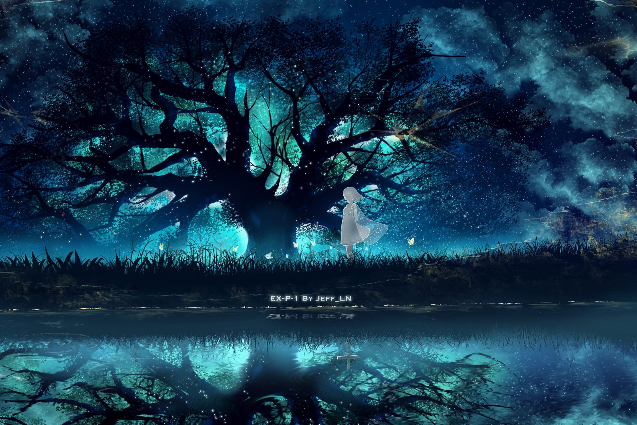 Download mobile wallpaper Anime, Tree for free.
