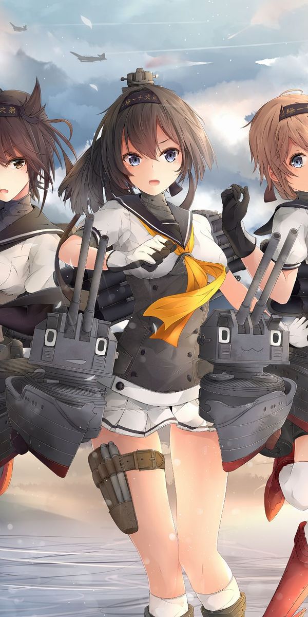 HDデスクトップ 壁紙: 初月(艦これ), 艦隊これくしょん, あきづき(艦これ), アニメ, 輝月(艦これ)ダウンロード無料画像 #831054