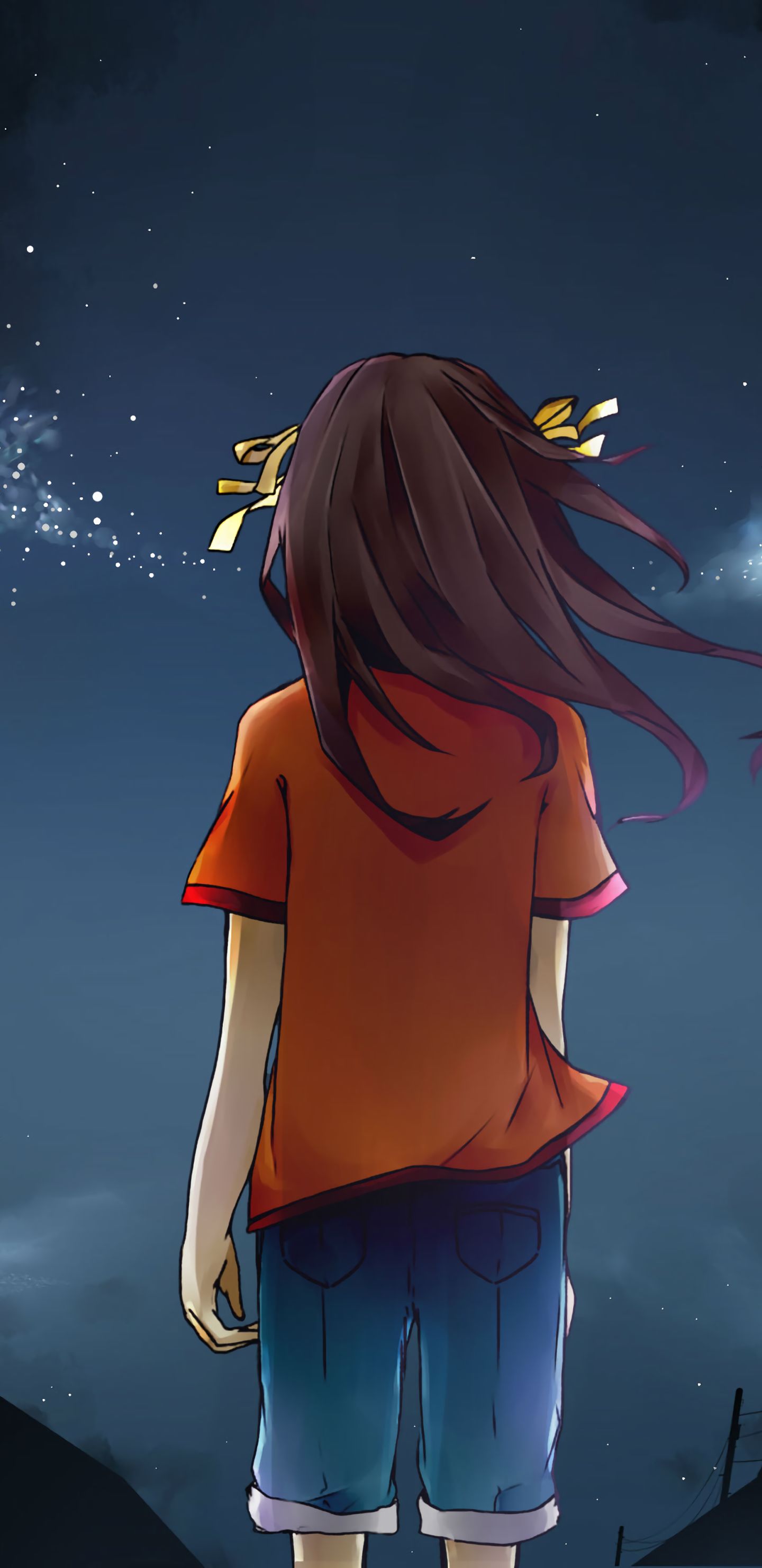 Download mobile wallpaper Anime, Night, Haruhi Suzumiya, The Melancholy Of Haruhi Suzumiya for free.