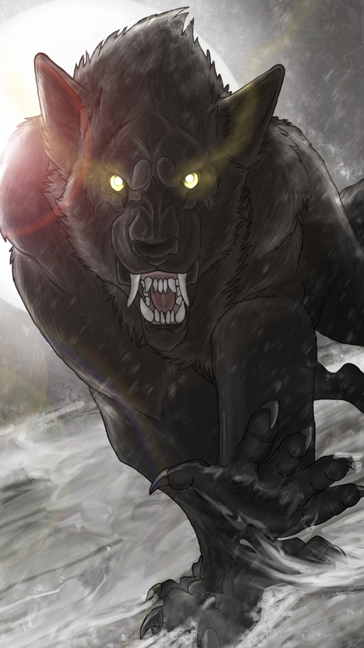 Descarga gratuita de fondo de pantalla para móvil de Hombre Lobo, Oscuro.