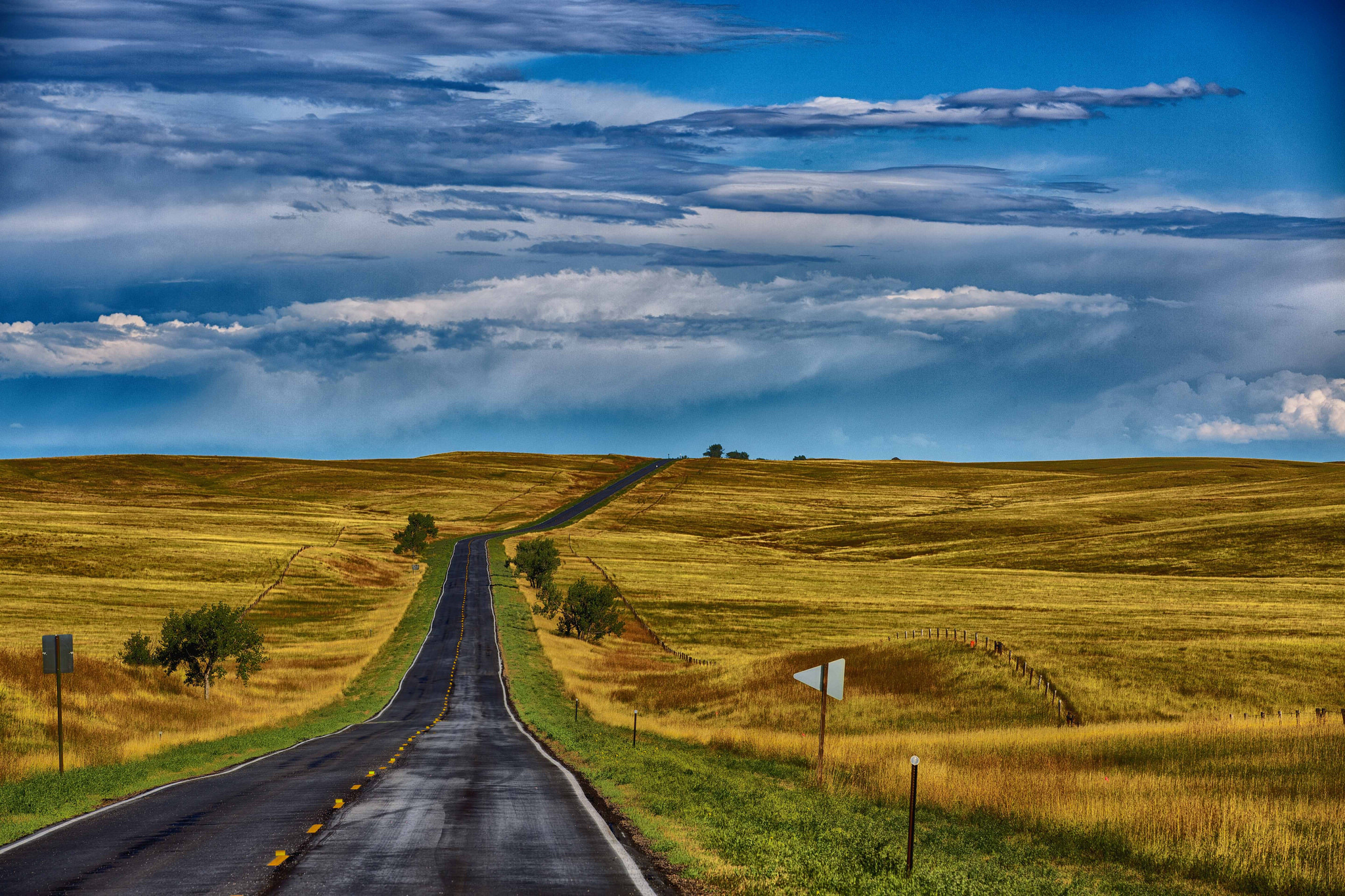 Baixar papel de parede para celular de Paisagem, Natureza, Céu, Estrada, Nuvem, Feito Pelo Homem gratuito.