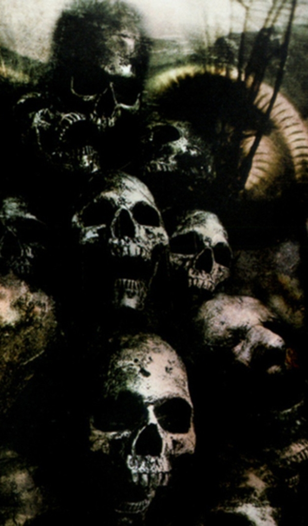 Download mobile wallpaper Dark, Skull, Horror for free.