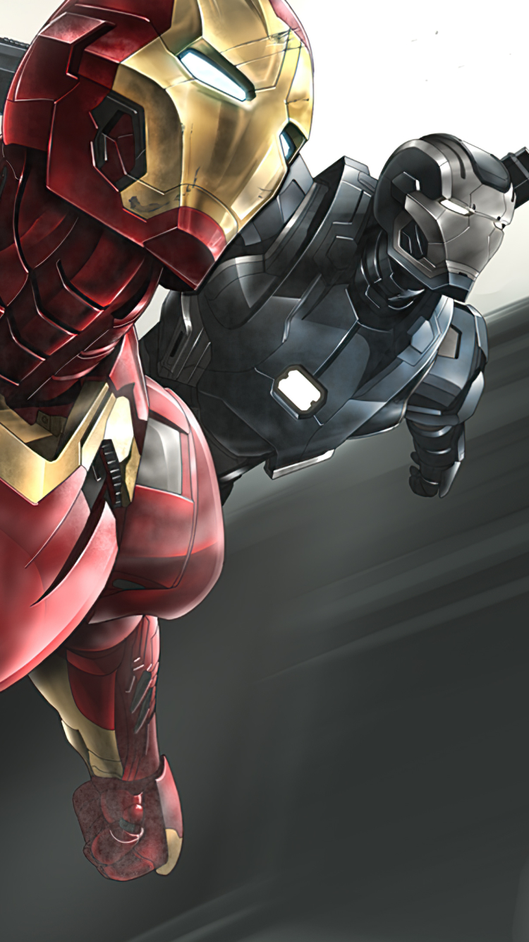 Handy-Wallpaper Iron Man, Comics, Kriegsmaschine kostenlos herunterladen.