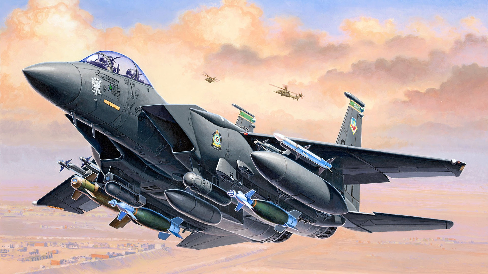 Download mobile wallpaper Aircraft, Military, Jet Fighter, Warplane, Mcdonnell Douglas F 15E Strike Eagle, Jet Fighters for free.