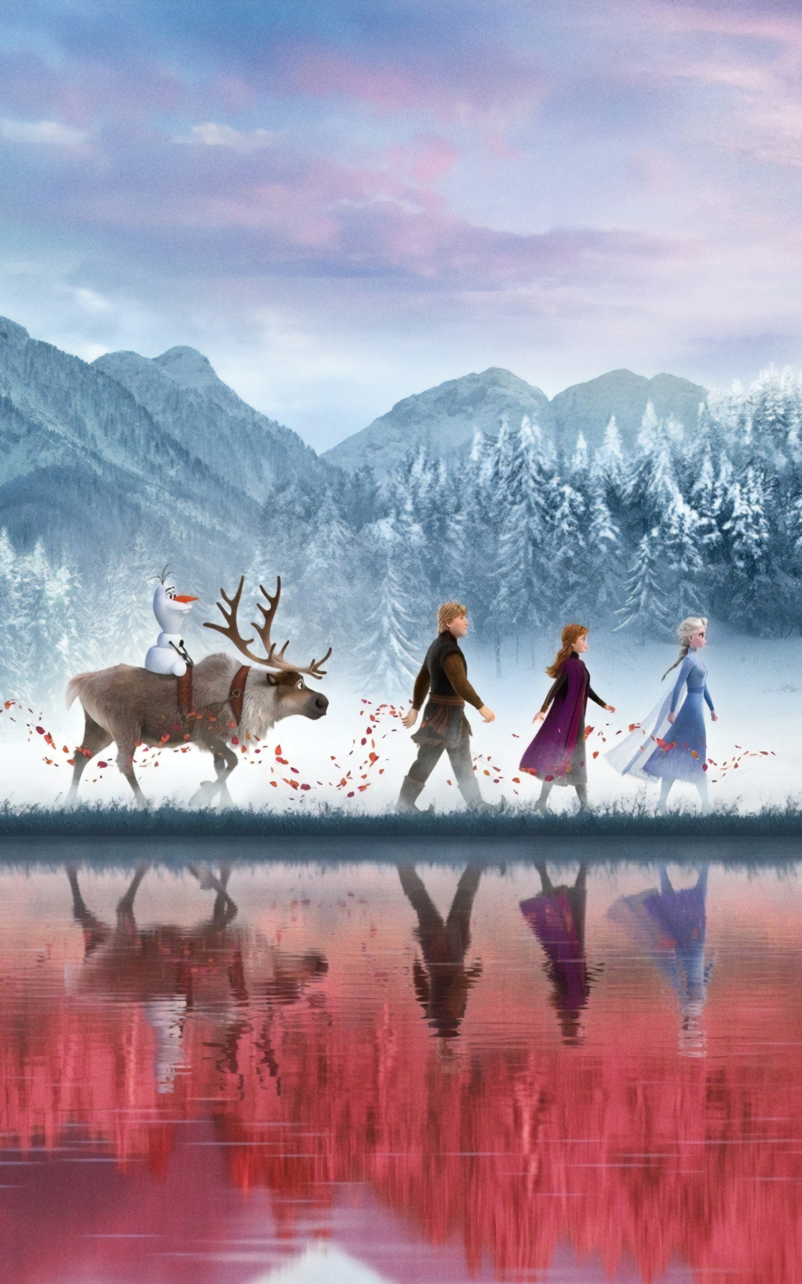 Download mobile wallpaper Movie, Anna (Frozen), Elsa (Frozen), Kristoff (Frozen), Olaf (Frozen), Sven (Frozen), Frozen 2 for free.