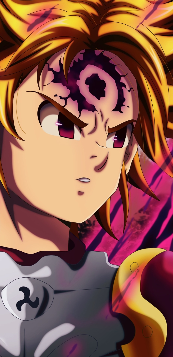 Handy-Wallpaper Blond, Rüstung, Blondinen, Animes, Lila Augen, The Seven Deadly Sins, Meliodas (Die Sieben Todsünden) kostenlos herunterladen.