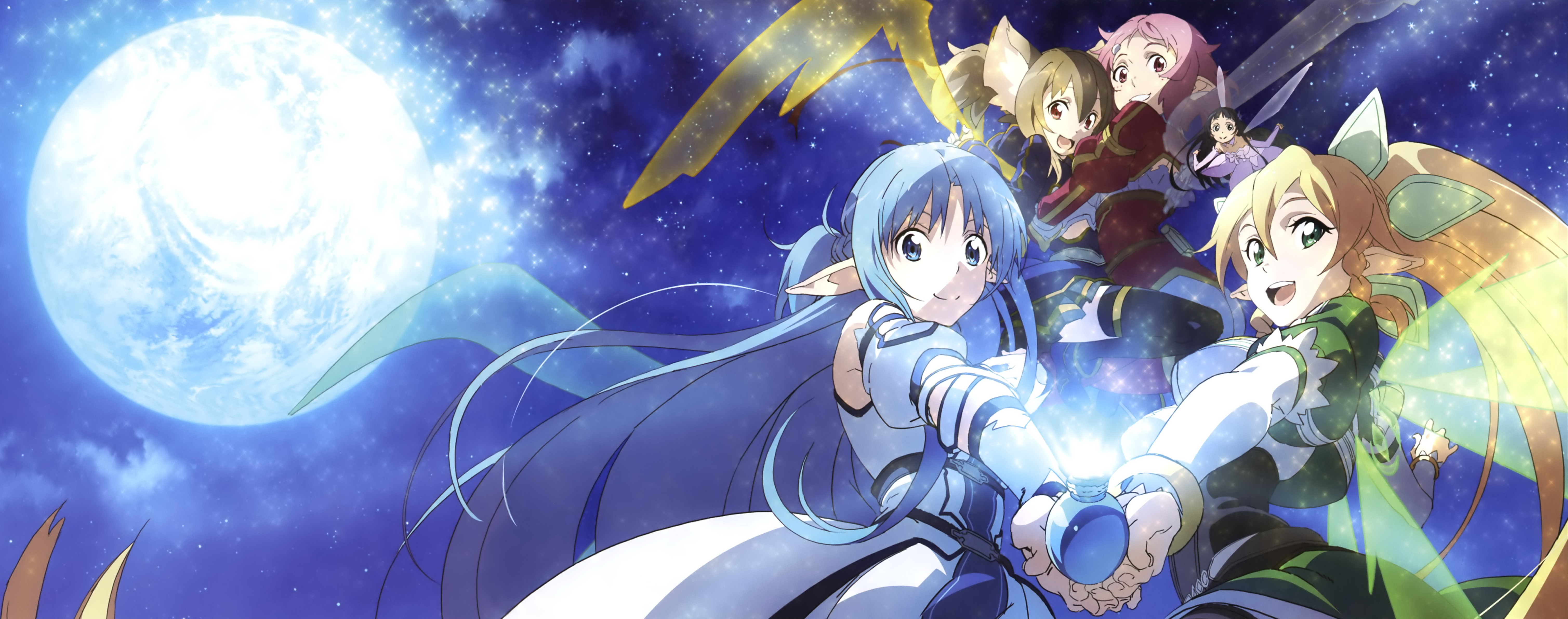 Baixe gratuitamente a imagem Anime, Sword Art Online, Asuna Yuuki, Sílica (Sword Art Online), Sword Art Online Ii, Lisbeth (Sword Art Online), Leafa (Sword Art Online), Arte Da Espada Online na área de trabalho do seu PC