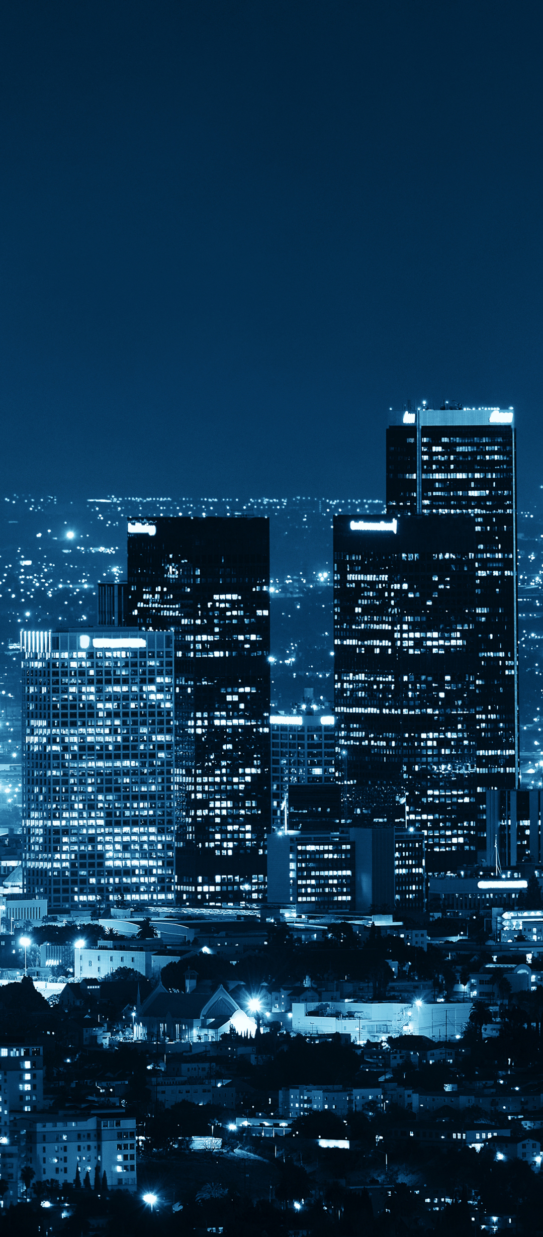 Download mobile wallpaper Cities, Night, Usa, City, Skyscraper, Building, Los Angeles, Man Made for free.