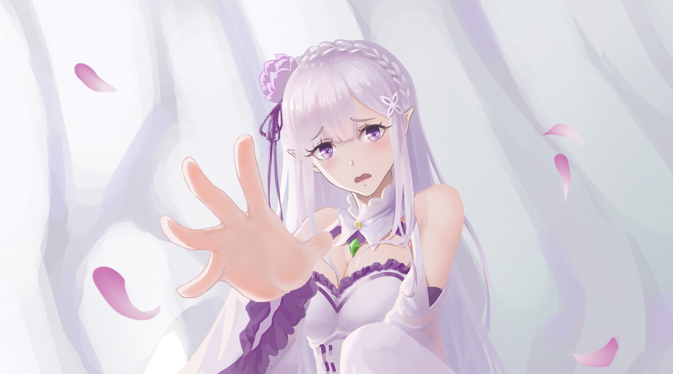 Handy-Wallpaper Animes, Emilia (Re: Zero), Re:zero Das Leben In Einer Anderen Welt Beginnen kostenlos herunterladen.