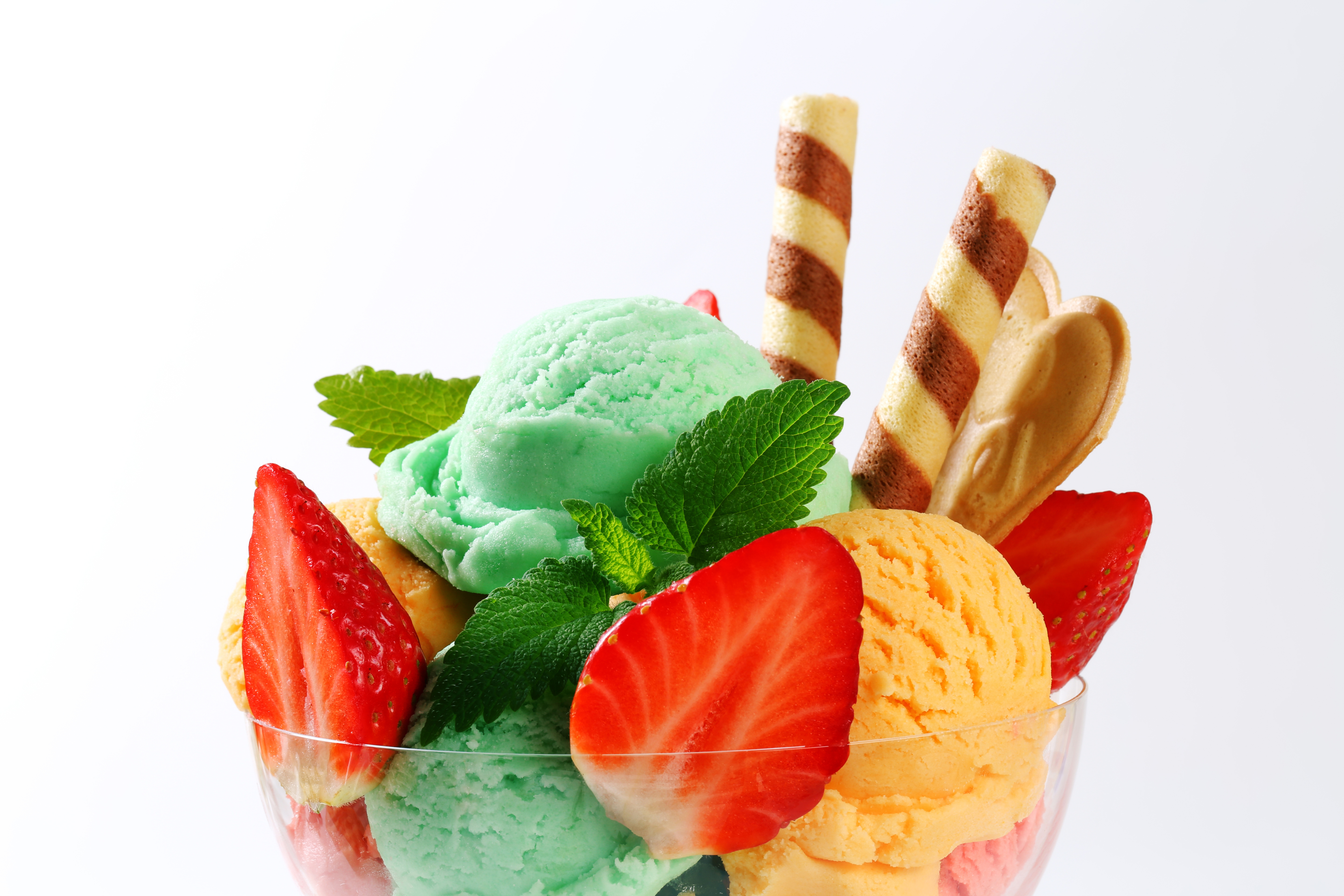 Download mobile wallpaper Food, Strawberry, Ice Cream for free.