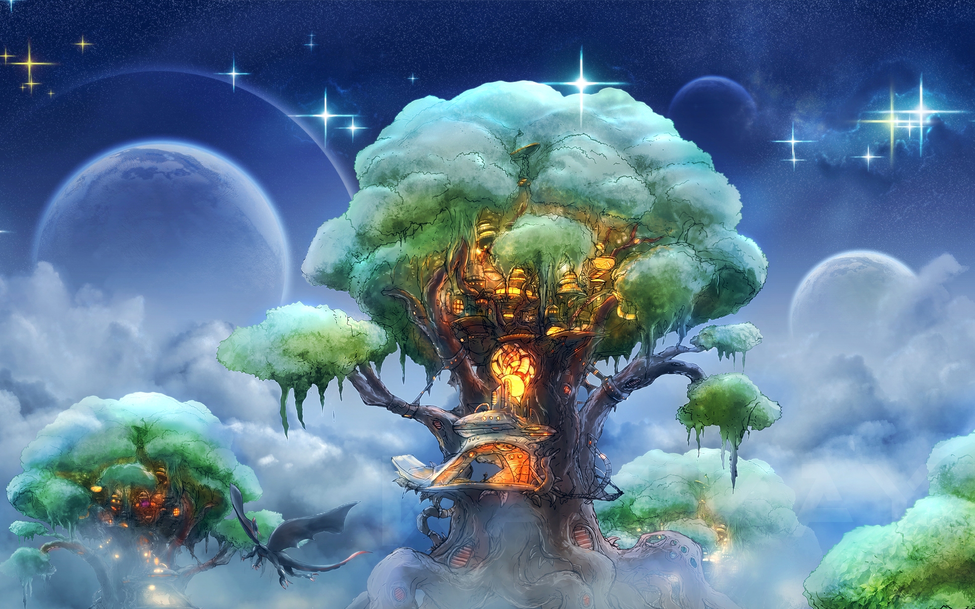 Download mobile wallpaper Fantasy, Forest for free.