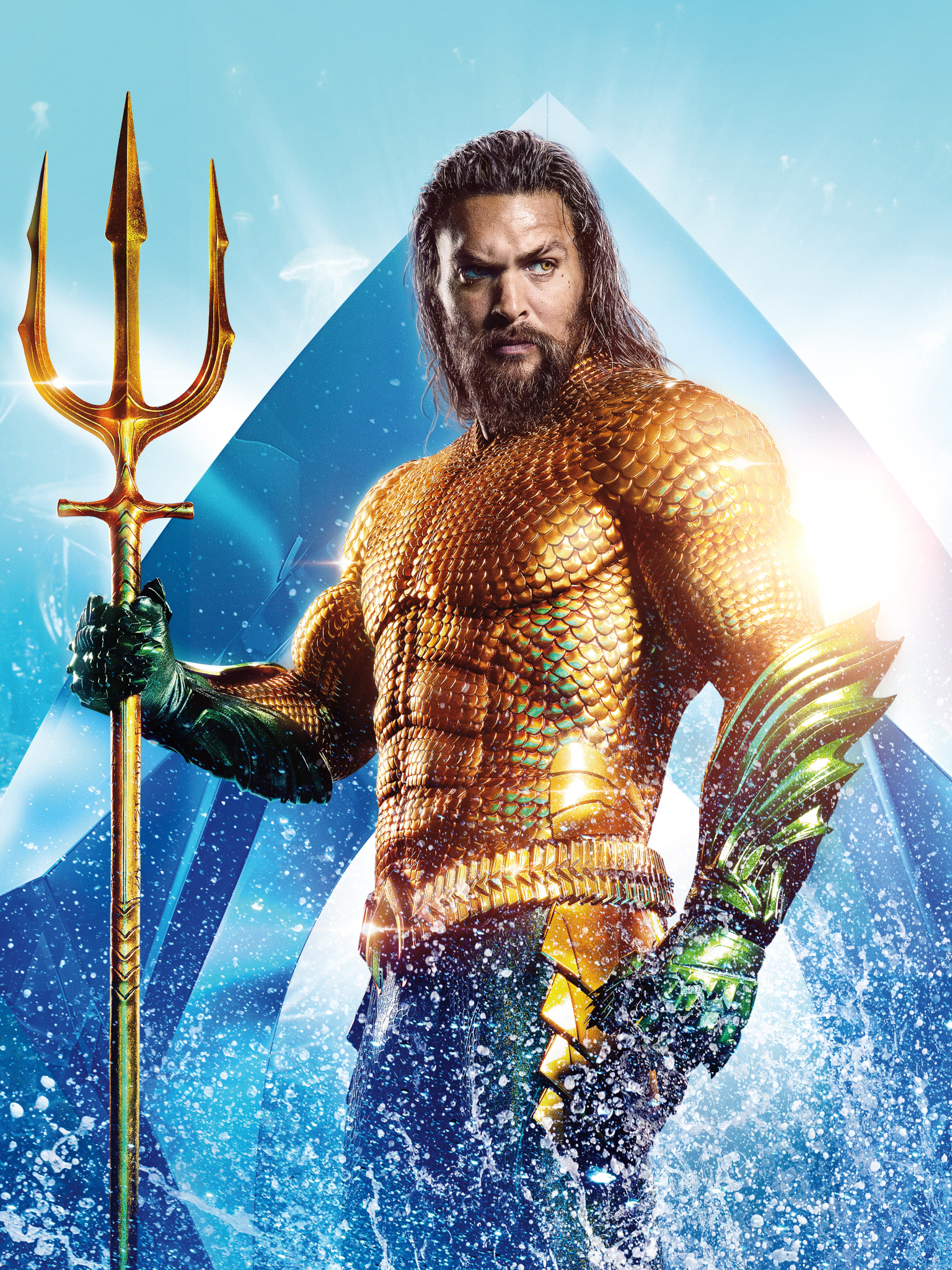 Handy-Wallpaper Filme, Aquaman, Jason Momoa kostenlos herunterladen.