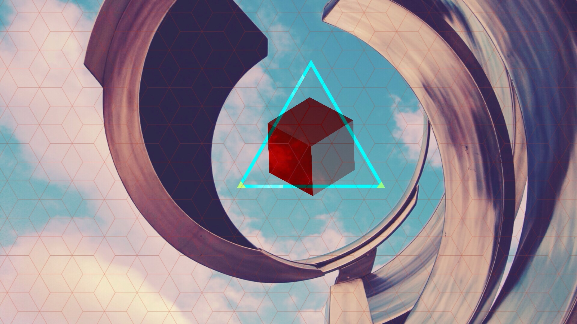 Download mobile wallpaper Artistic, Polyscape for free.