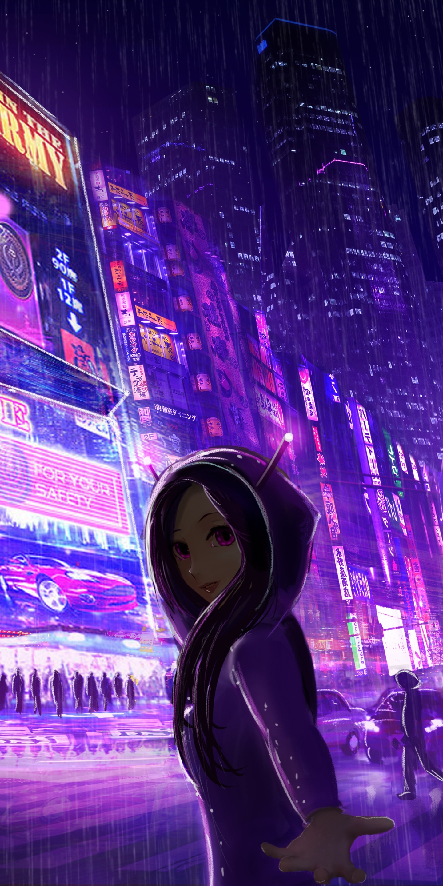 Download mobile wallpaper Anime, City for free.