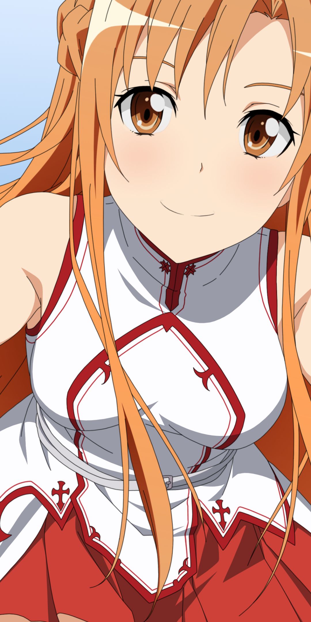 Descarga gratuita de fondo de pantalla para móvil de Sword Art Online, Animado, Ojos Cafés, Pelo Castaño, Asuna Yuuki.