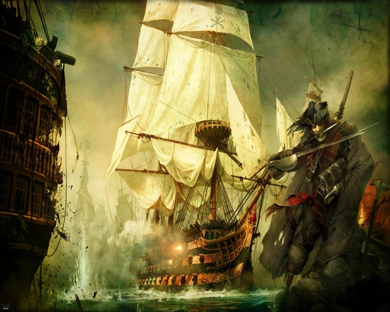 Descarga gratuita de fondo de pantalla para móvil de Fantasía, Pirata.
