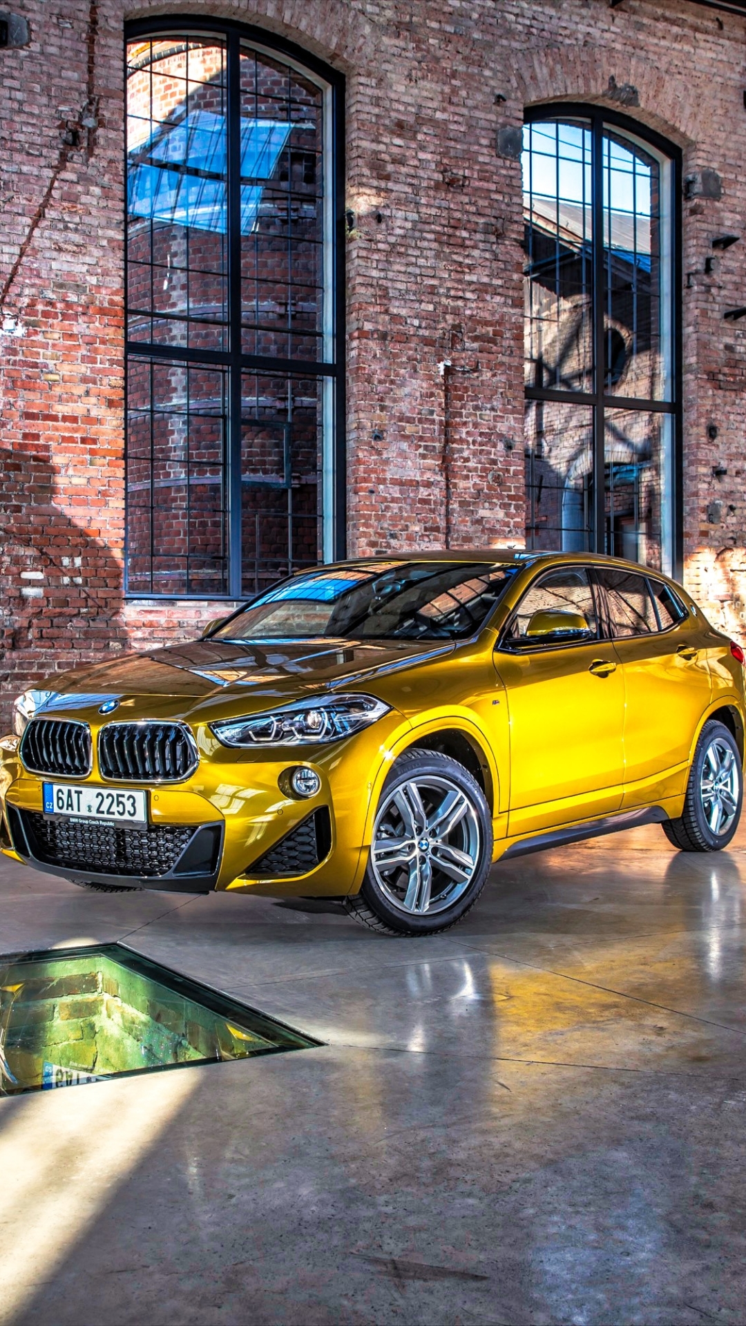 Download mobile wallpaper Bmw, Car, Suv, Vehicle, Vehicles, Yellow Car, Bmw X2 for free.