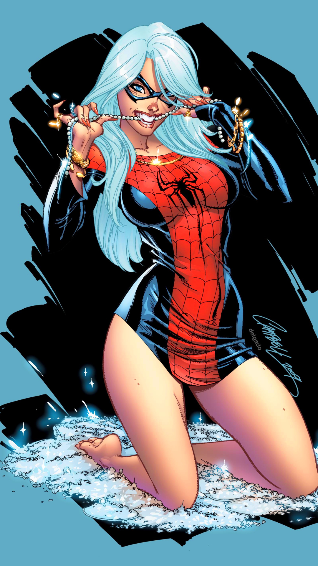 Download mobile wallpaper Spider Man, Comics, Black Cat (Marvel Comics) for free.