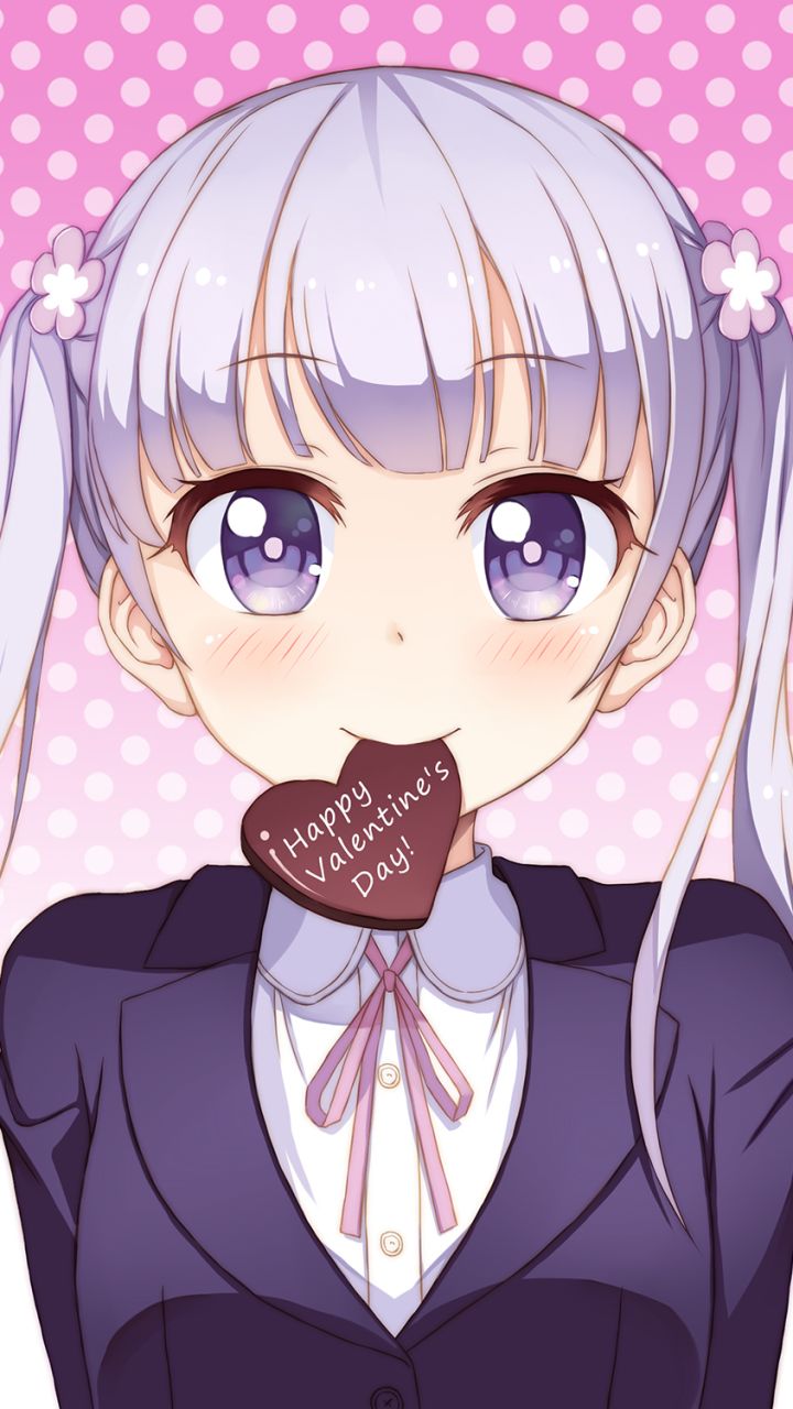 Download mobile wallpaper Valentine's Day, Anime, New Game! for free.