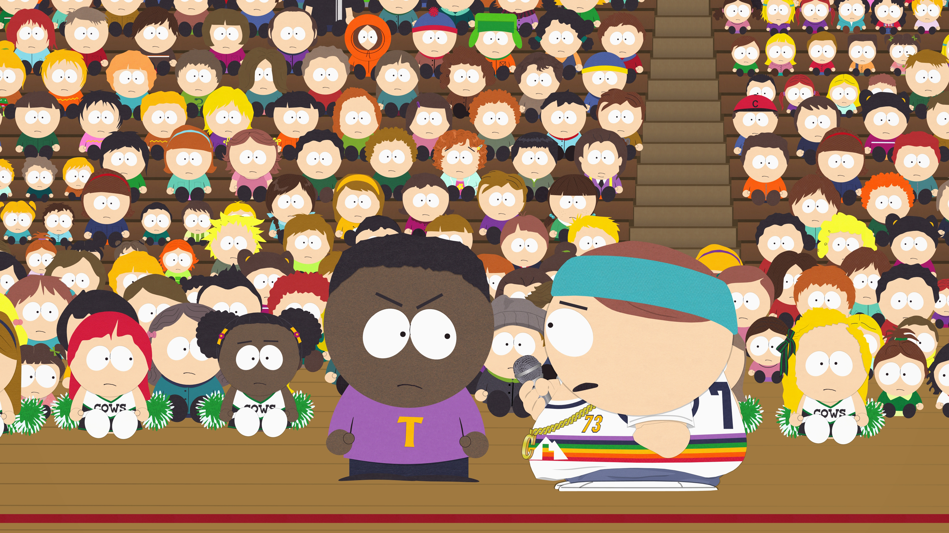 355193 Hintergrundbild herunterladen fernsehserien, south park, bebe stevens, clyde donovan, eric cartmann, kenny mccormick, kevin stoley, kyle broflovski, roter mcarthur, stan sumpf, tolkien black, tweek tweak - Bildschirmschoner und Bilder kostenlos