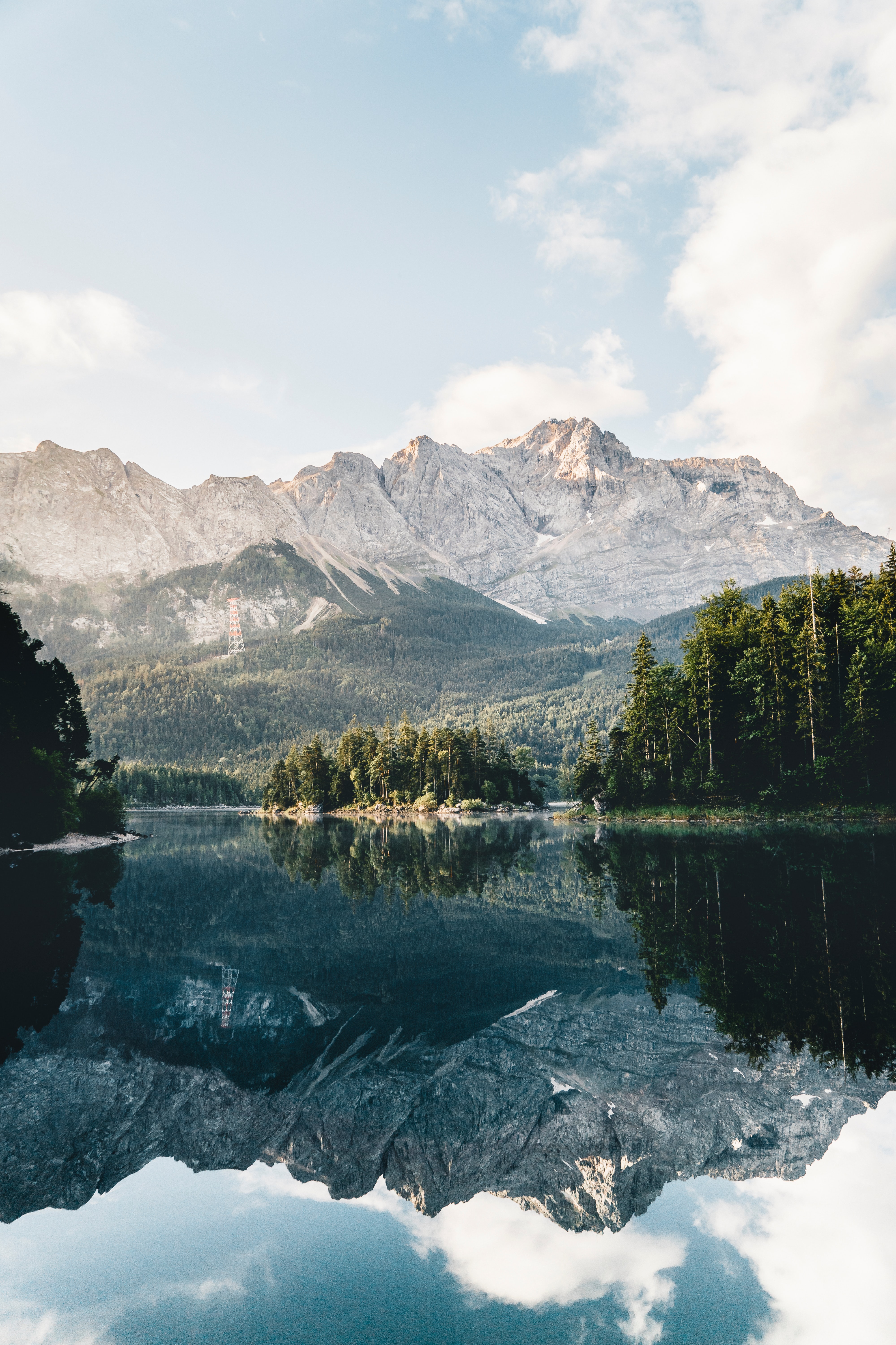 PCデスクトップに湖, 自然, 反射, 山, 風景画像を無料でダウンロード