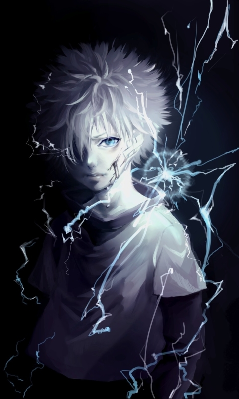 Handy-Wallpaper Animes, Hunter X Hunter, Killua Zoldyck kostenlos herunterladen.