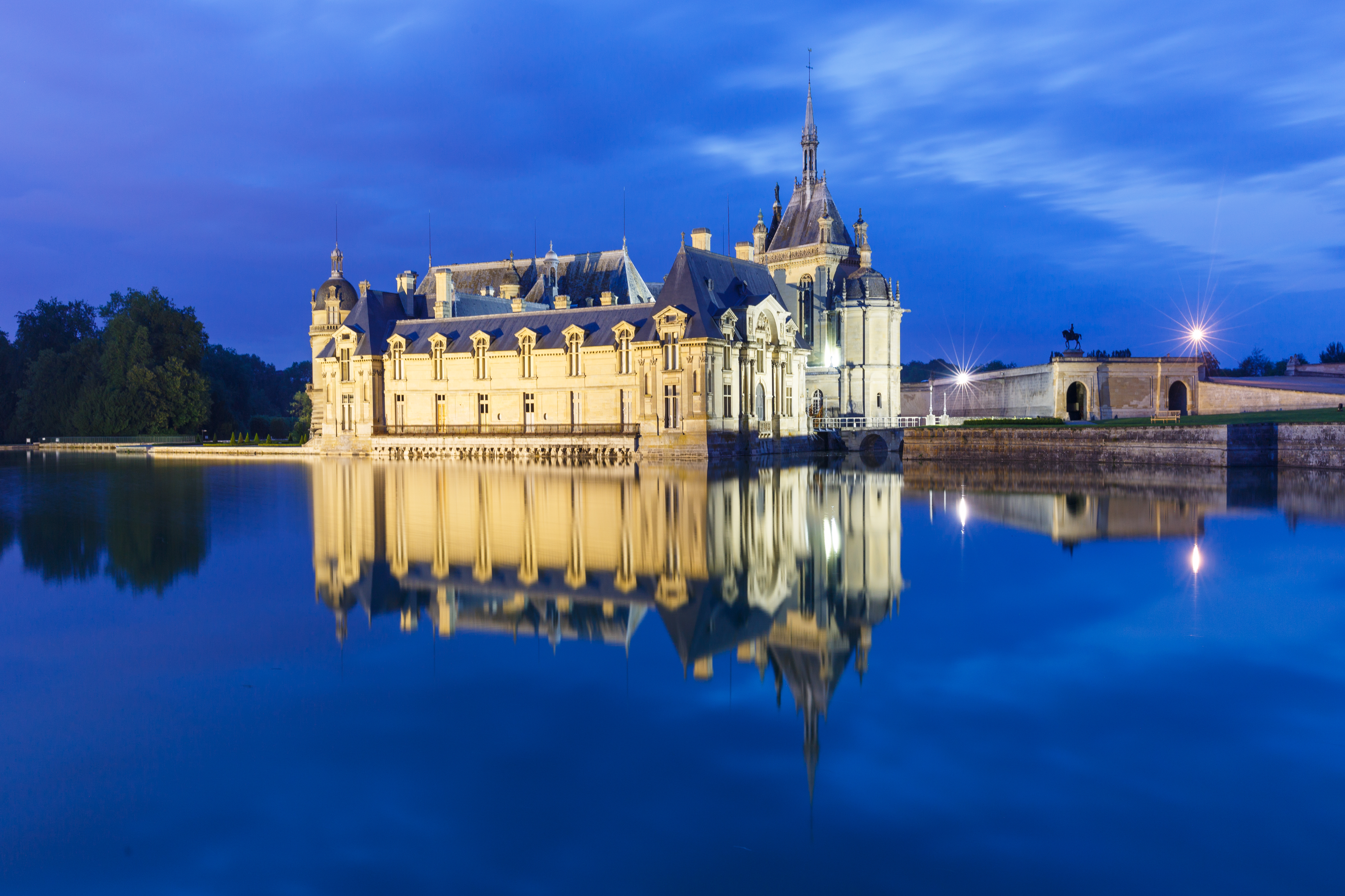 Baixe gratuitamente a imagem Castelos, França, Construção, Castelo, Feito Pelo Homem, Reflecção, Castelo De Chantilly na área de trabalho do seu PC