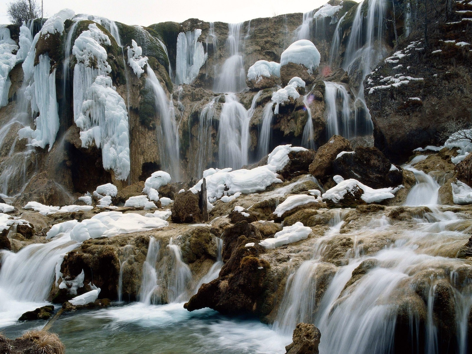 Free download wallpaper Winter, Nature, Water, Waterfall, Earth, Frozen, Cold on your PC desktop