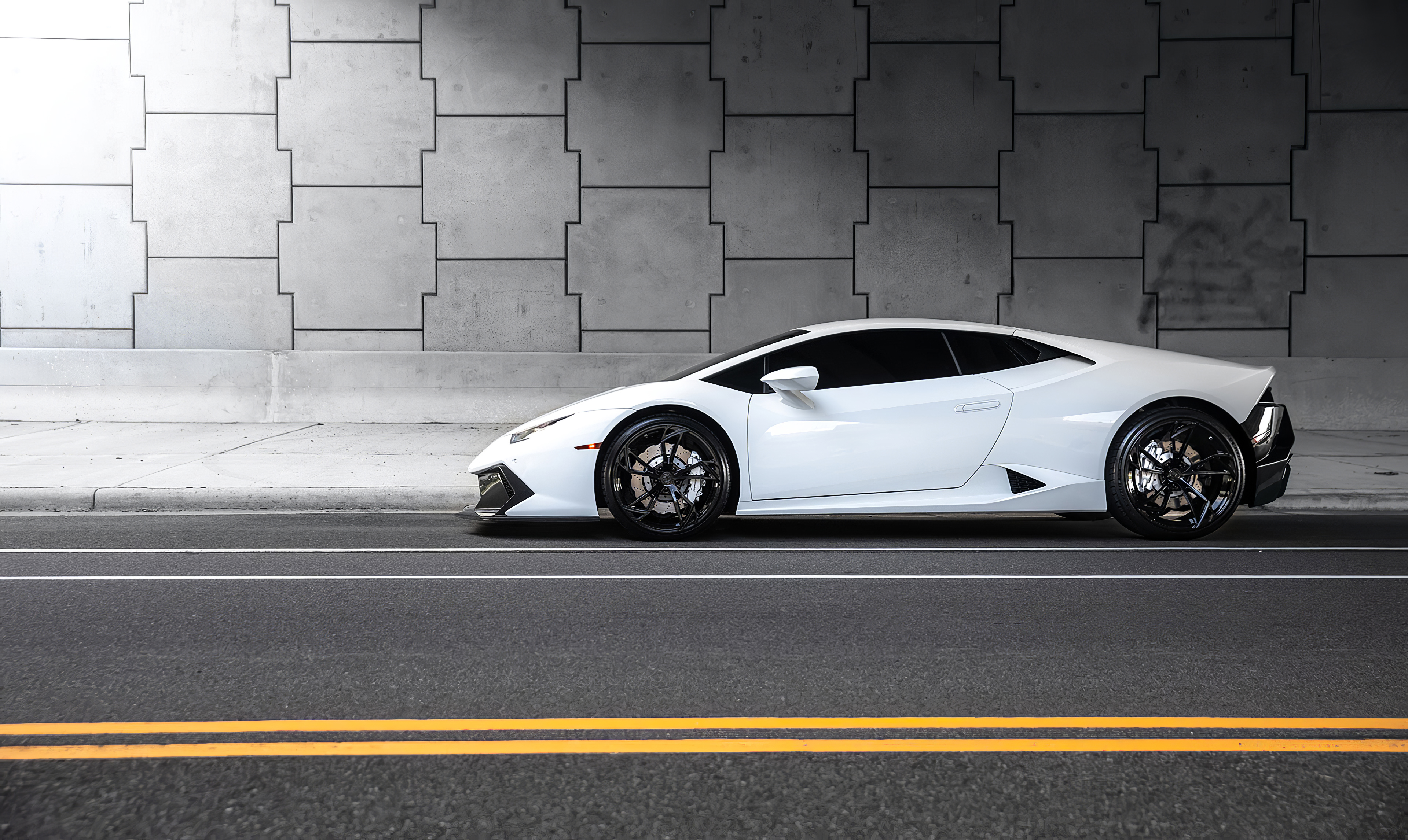 Baixar papel de parede para celular de Lamborghini, Carro, Super Carro, Veículos, Carro Branco, Lamborghini Huracán gratuito.