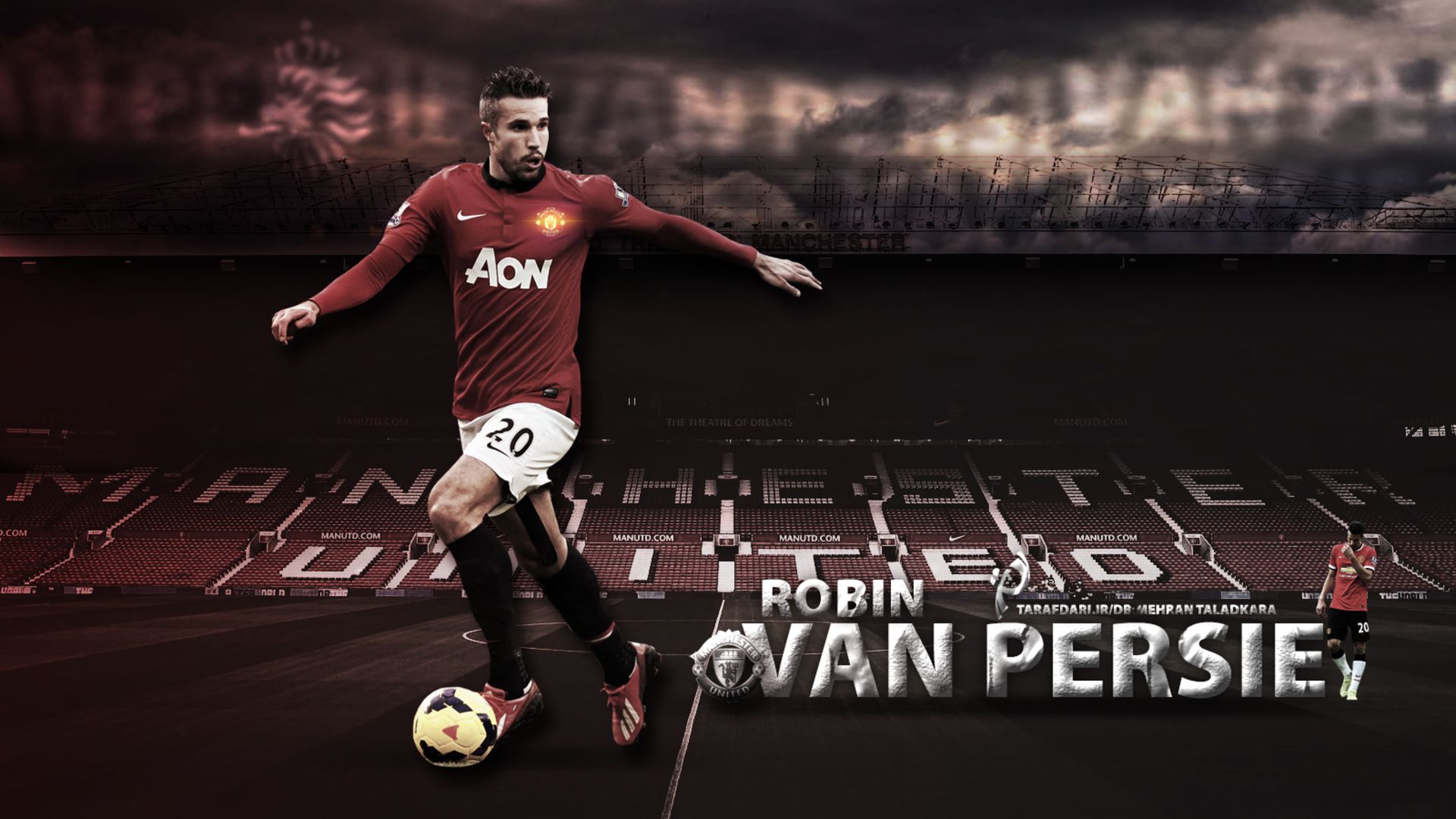 Téléchargez des papiers peints mobile Des Sports, Football, Robin Van Persie, Manchester United Fc gratuitement.