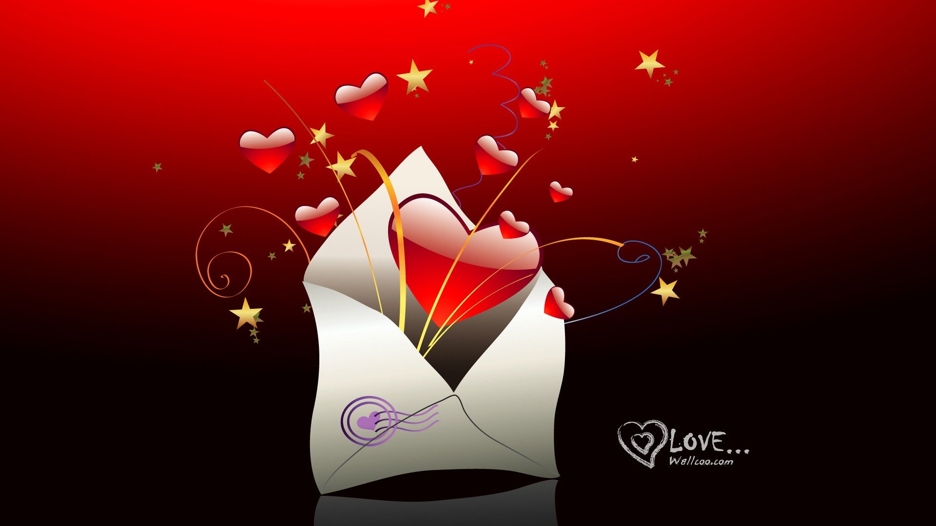 無料モバイル壁紙愛する, バレンタイン・デー, 心臓, ホリデーをダウンロードします。