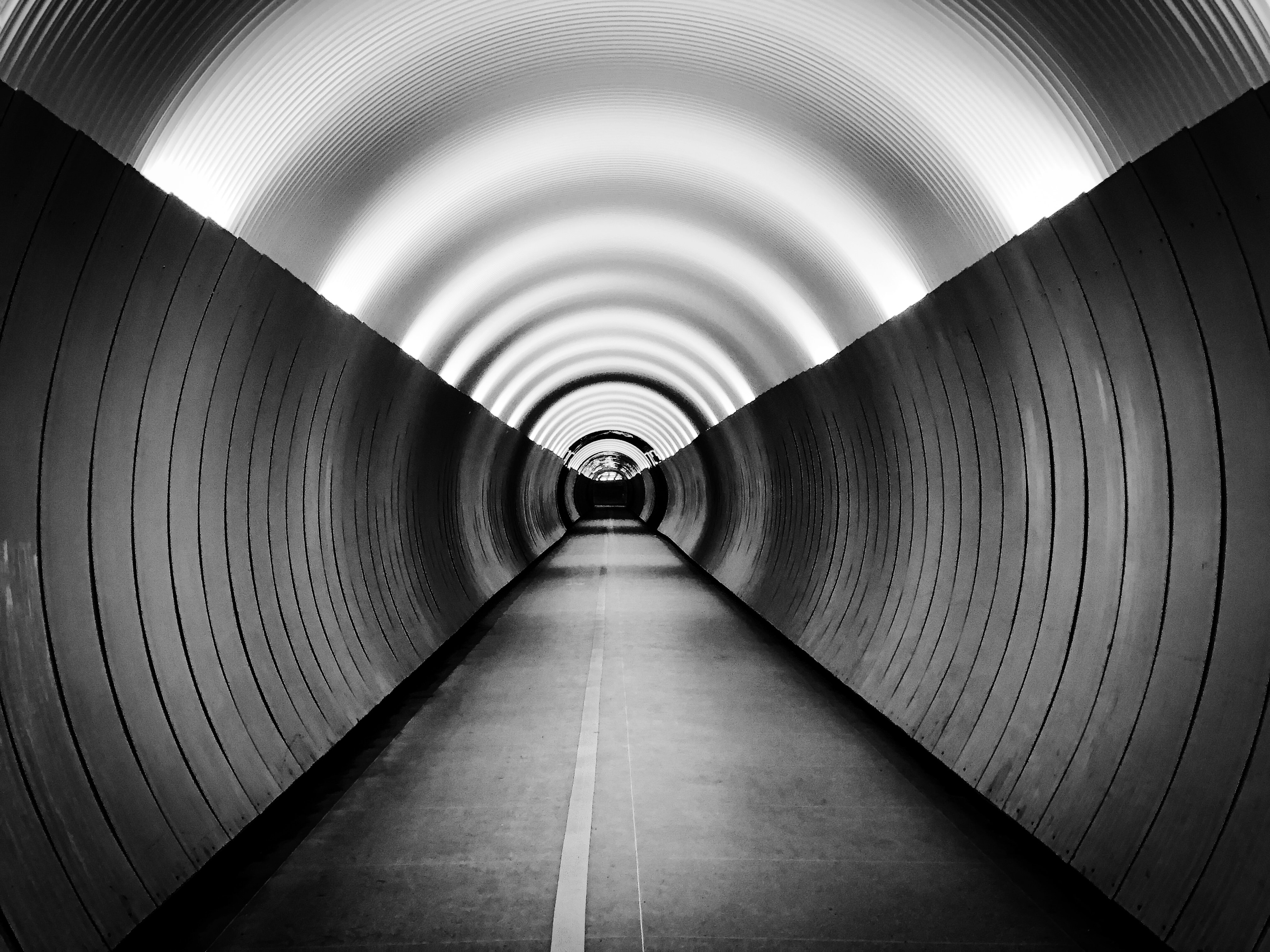Download mobile wallpaper Chb, Tunnel, Markup, Bw for free.