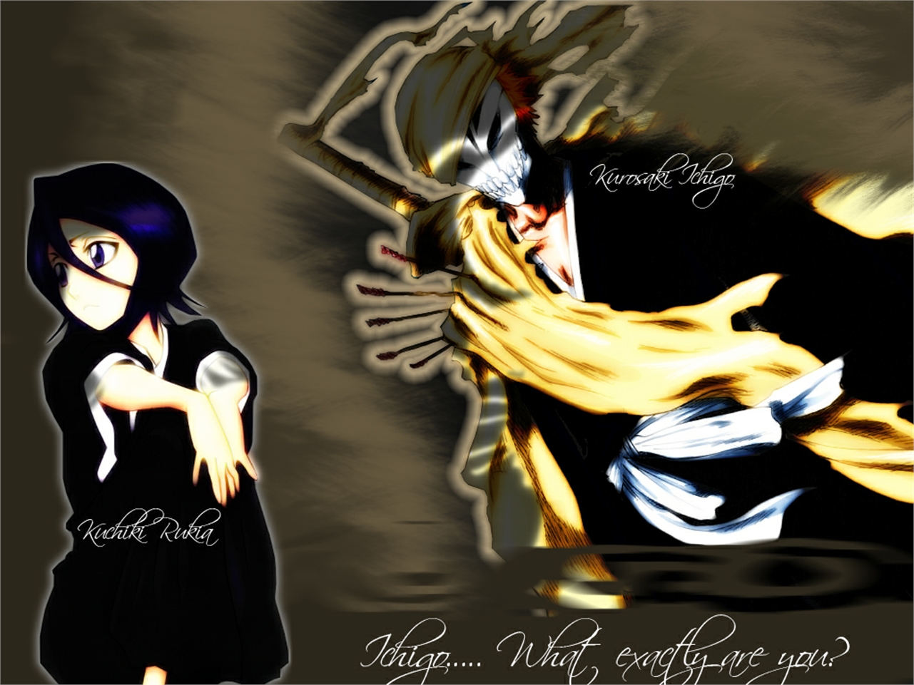 Free download wallpaper Anime, Bleach, Rukia Kuchiki, Ichigo Kurosaki on your PC desktop