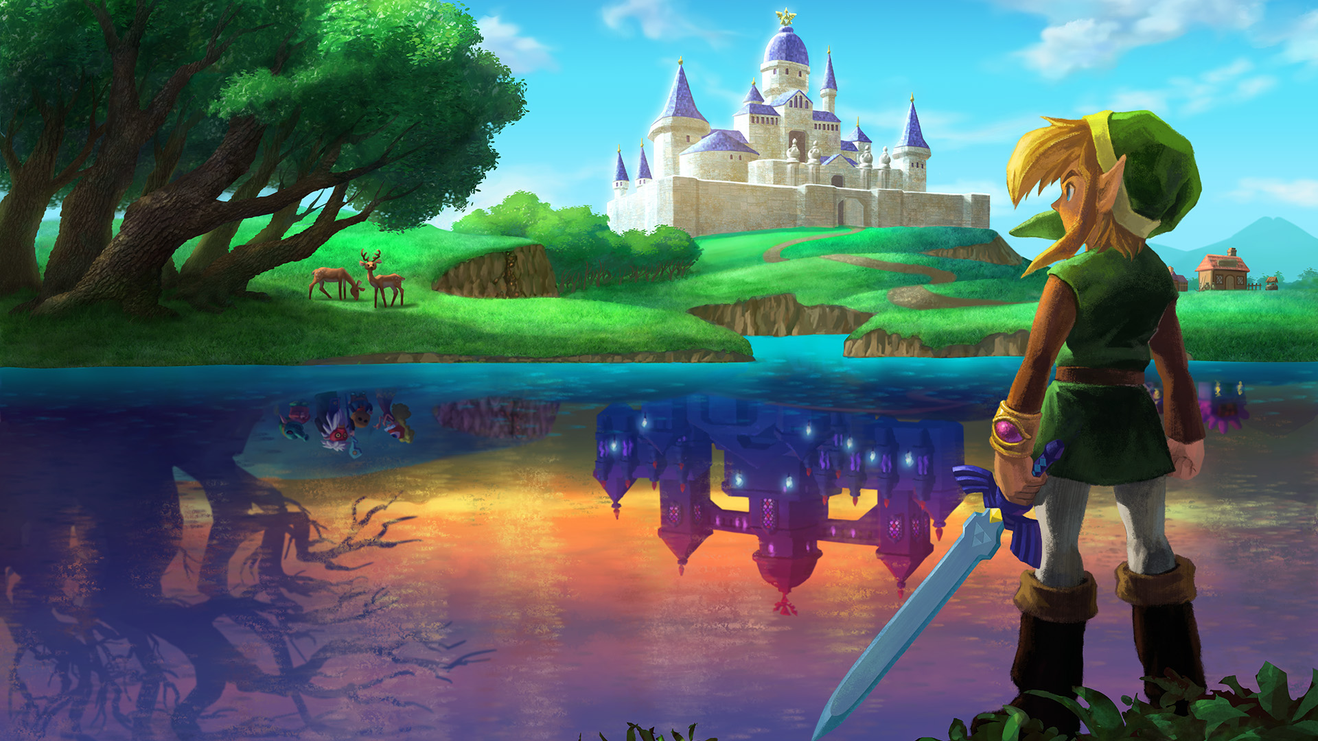 Laden Sie Die Legende Von Zelda: Eine Verbindung Zwischen Welten HD-Desktop-Hintergründe herunter