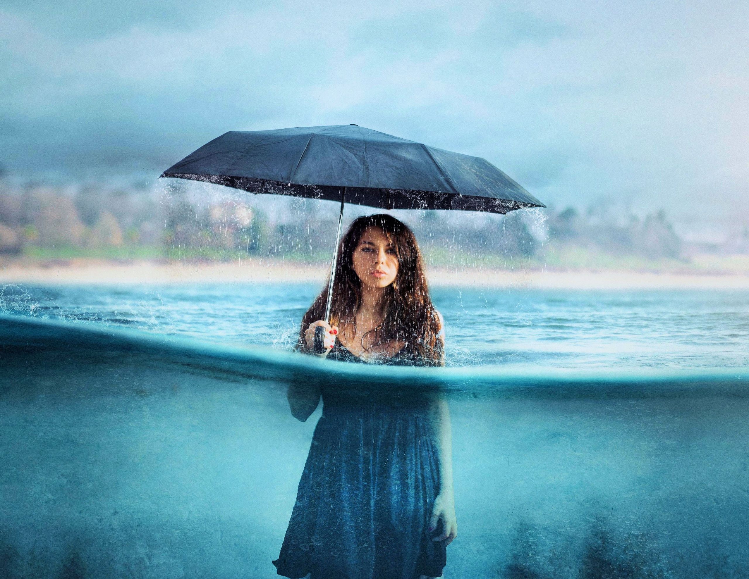 Free download wallpaper Umbrella, Photography, Manipulation on your PC desktop