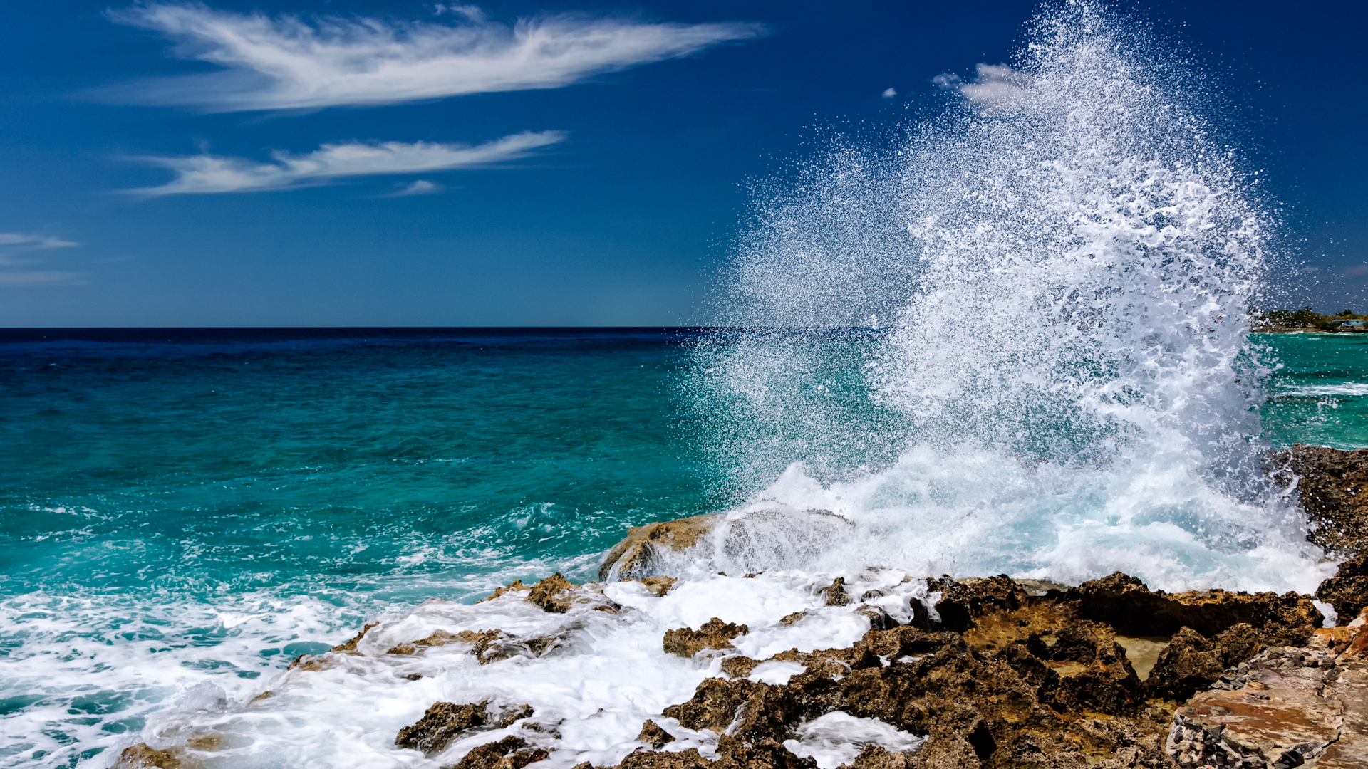 Laden Sie das Horizont, Küste, Ozean, Welle, Meer, Erde/natur-Bild kostenlos auf Ihren PC-Desktop herunter