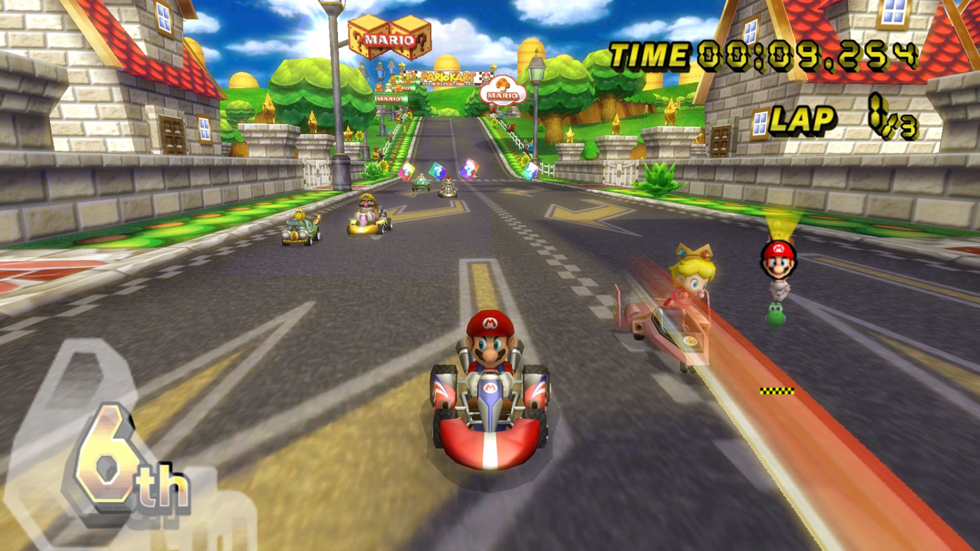Free download wallpaper Mario, Video Game, Mario Kart Wii on your PC desktop