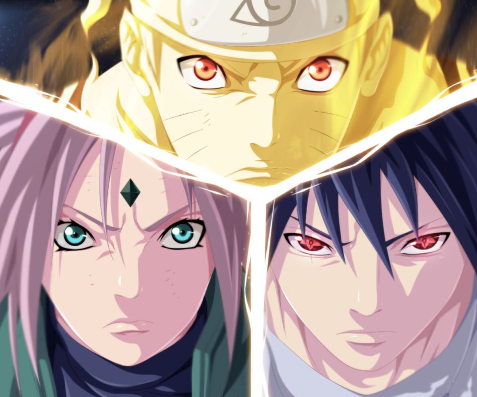 Baixar papel de parede para celular de Anime, Naruto, Sasuke Uchiha, Sakura Haruno, Naruto Uzumaki gratuito.